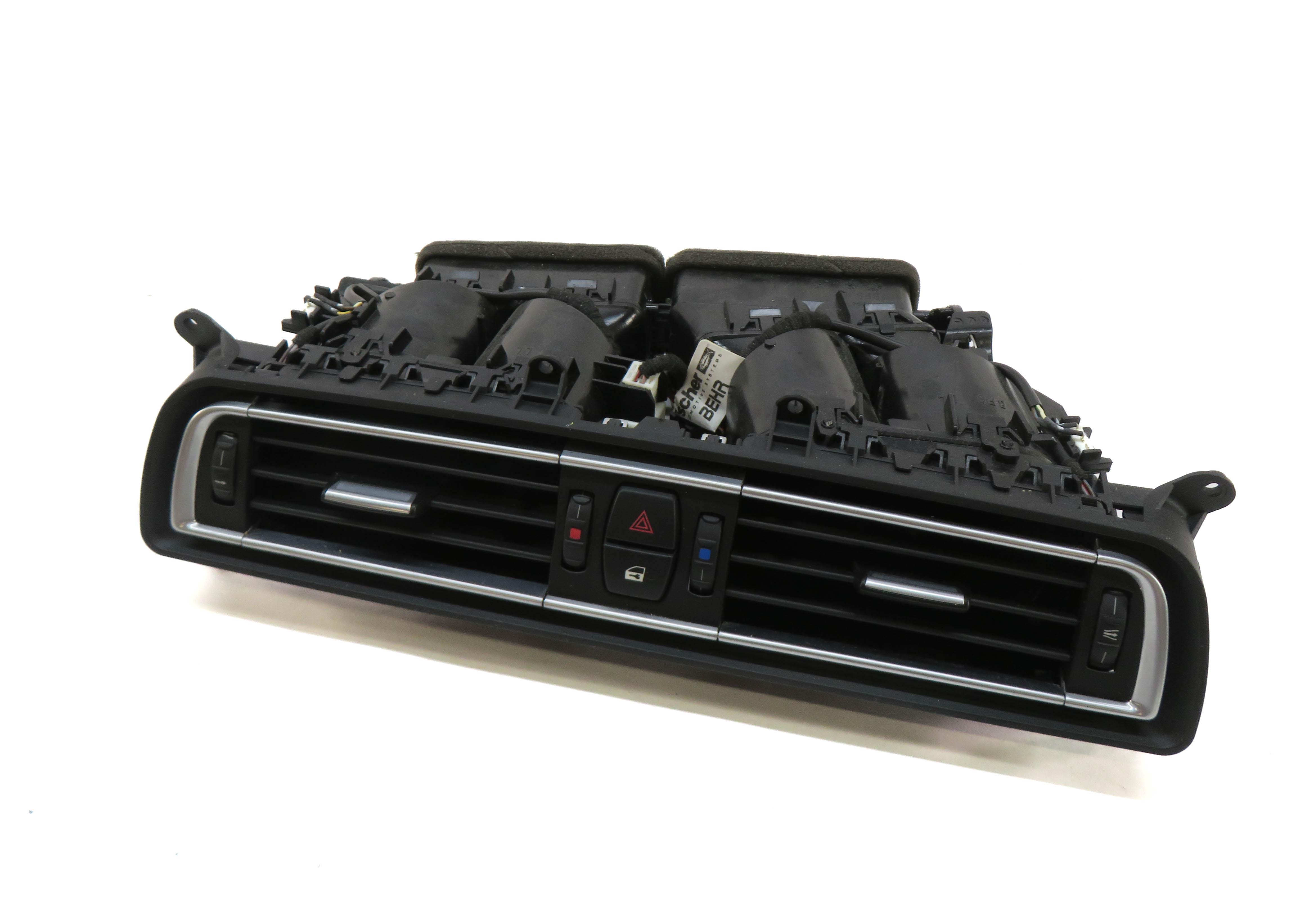 2013 BMW 750i (F01) CENTER DASH HEATER A/C AIR VENT w/ HAZARD & CENTRAL LOCK — exact item pictured