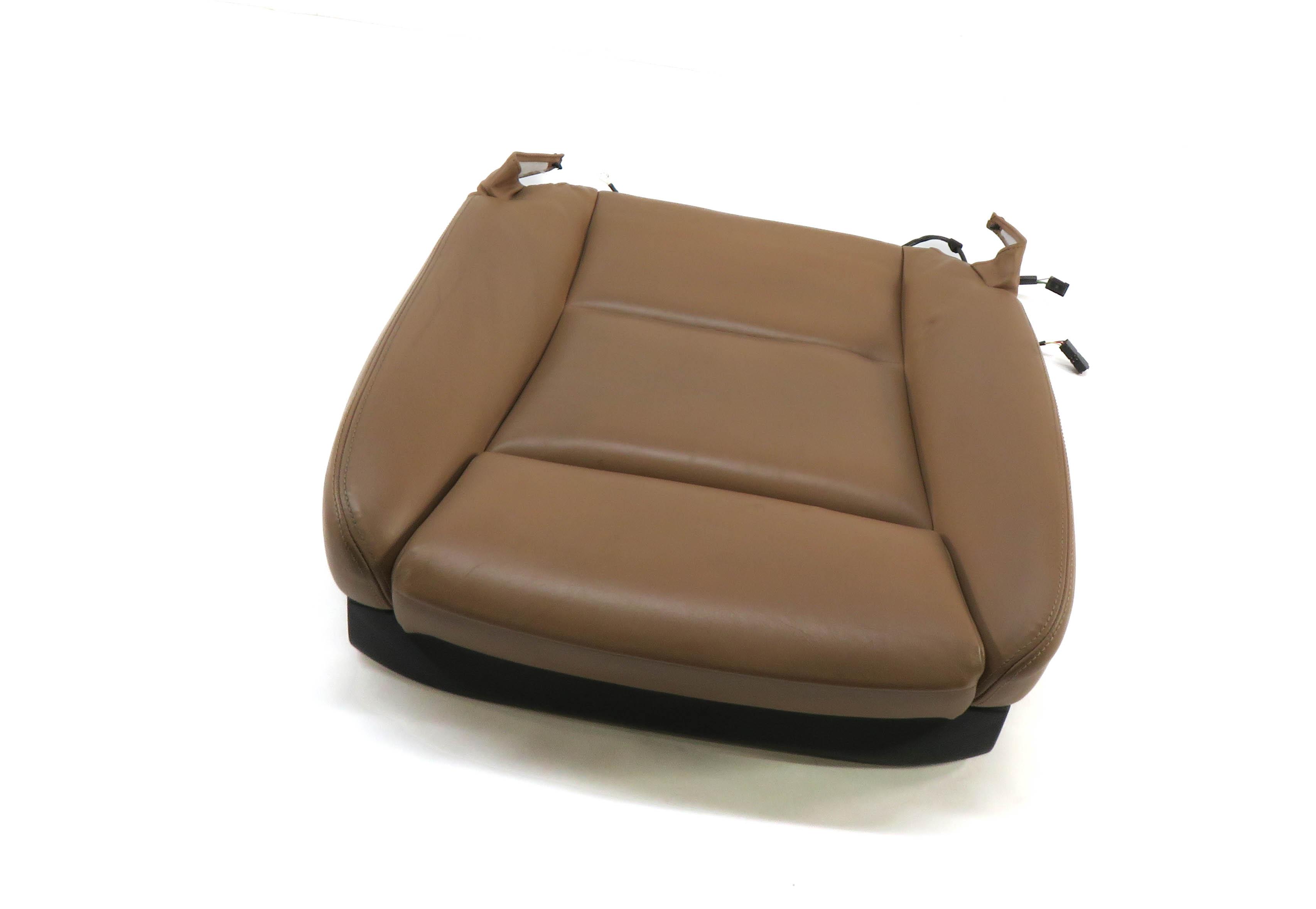 2013 BMW 750i (F01) PASSENGER LOWER BOTTOM HEATED SPORT SEAT CUSHION (BROWN) — exact item pictured