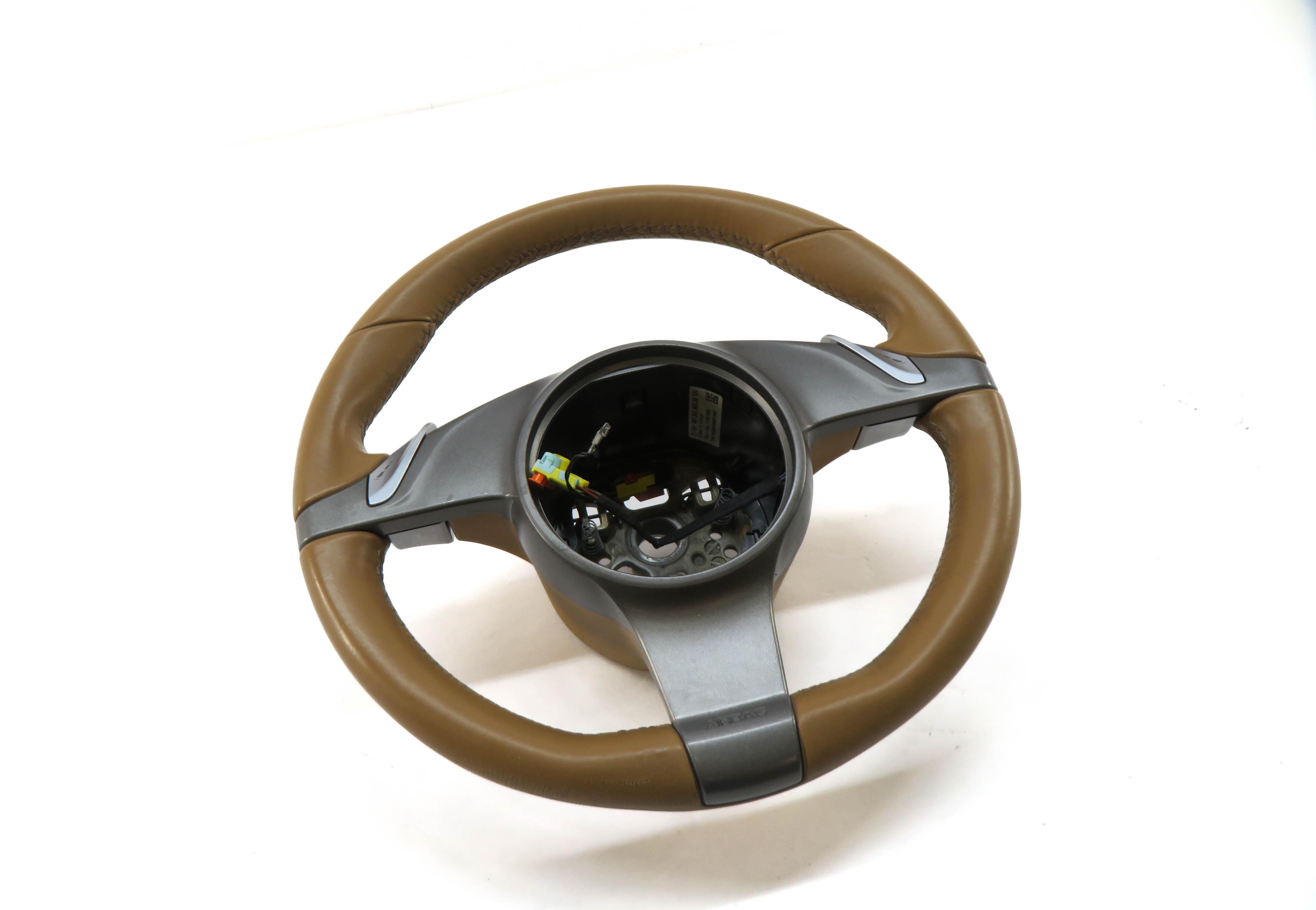 09-13 PORSCHE 911 BOXSTER CAYMAN (987 997) 3-SPOKE STEERING WHEEL (SAND BEIGE) — exact item pictured