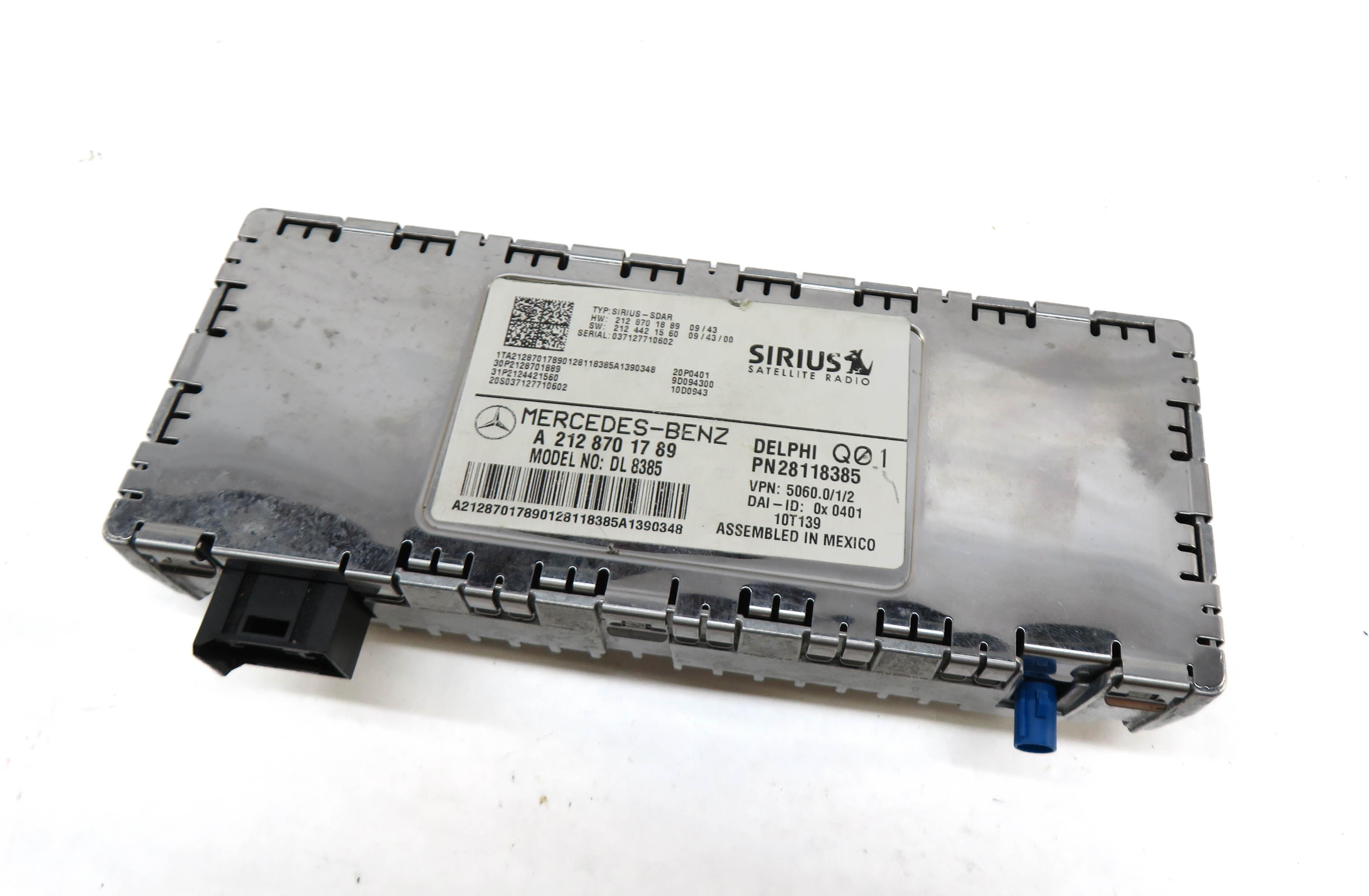 2010-2016 MERCEDES B C E ML SL CLS (W204 W166 W212 X204) SIRIUS SATELLITE MODULE — exact item pictured