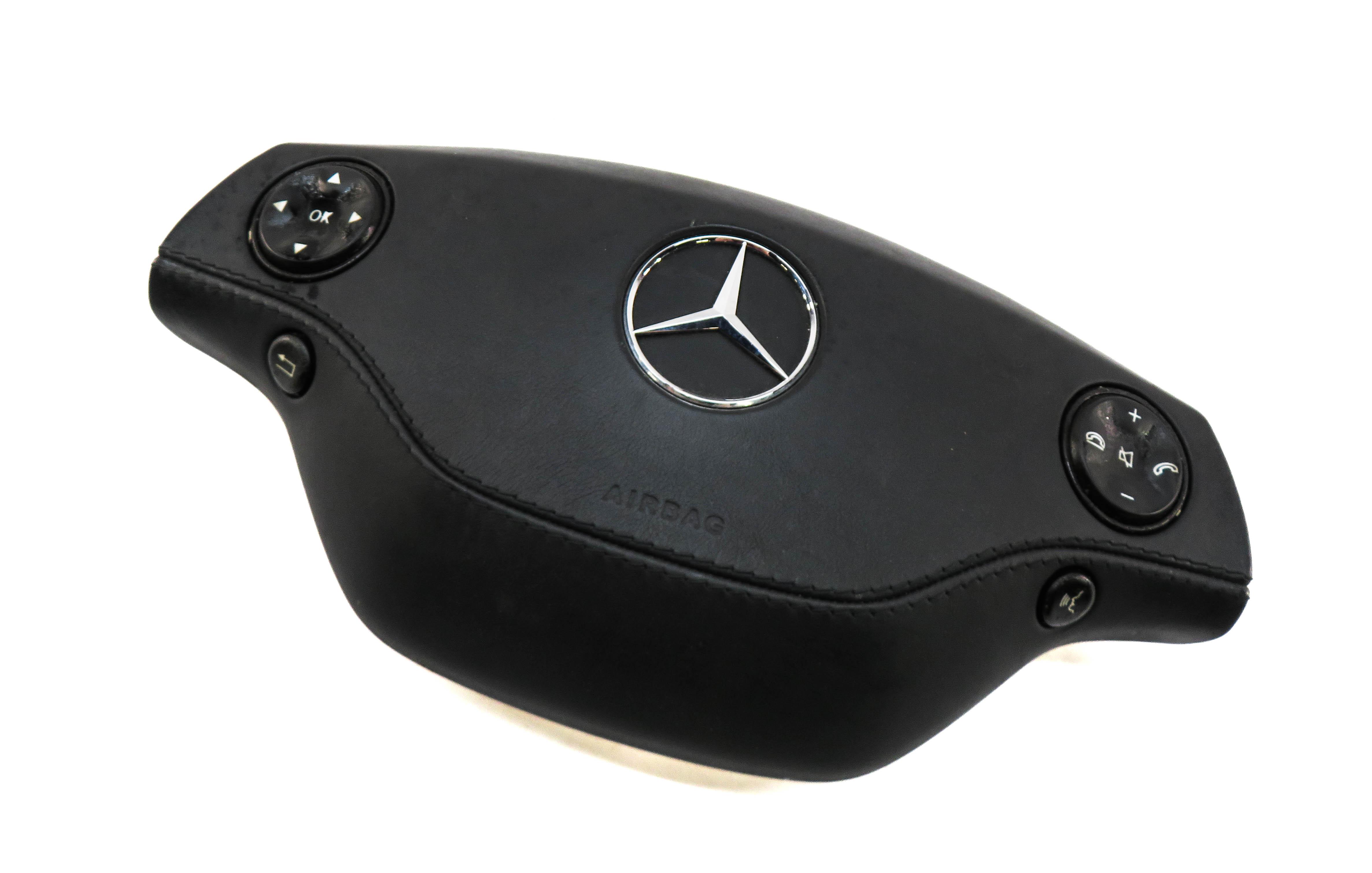 2007-2010 MERCEDES CLS S450 S550 S600 (W216 W221) STEERING WHEEL AIRBAG (BLACK) — exact item pictured