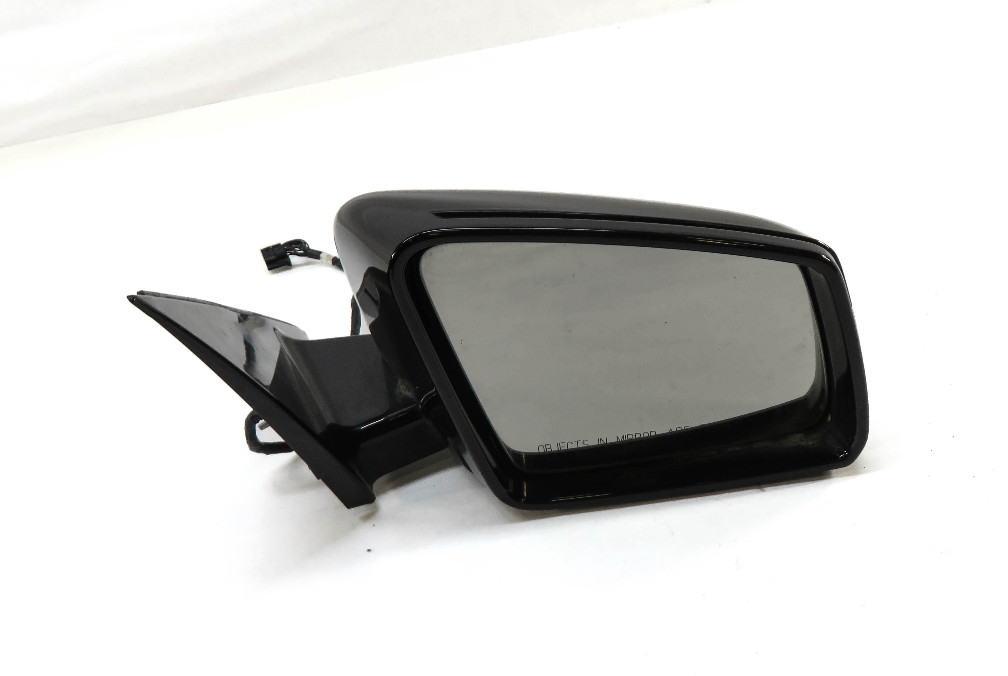 10-13 MERCEDES S-CLASS W221 RIGHT DOOR MIRROR P-FOLD HEAT MEMORY AUTODIM (BLACK) — exact item pictured