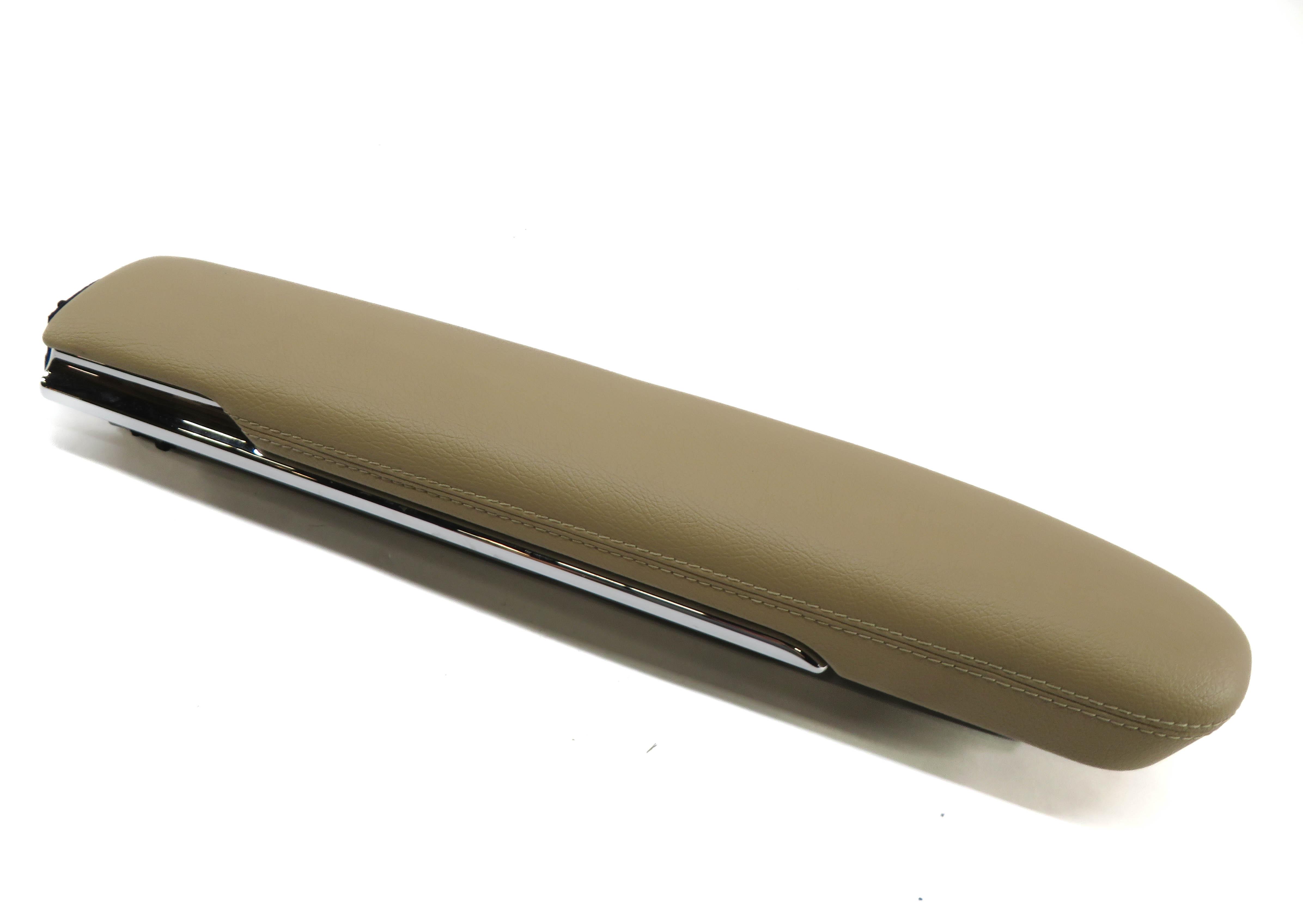 2010 MERCEDES S400 (W221) RIGHT FRONT PASSENGER DOOR ARMREST CUBBY (BROWN 214A) — exact item pictured