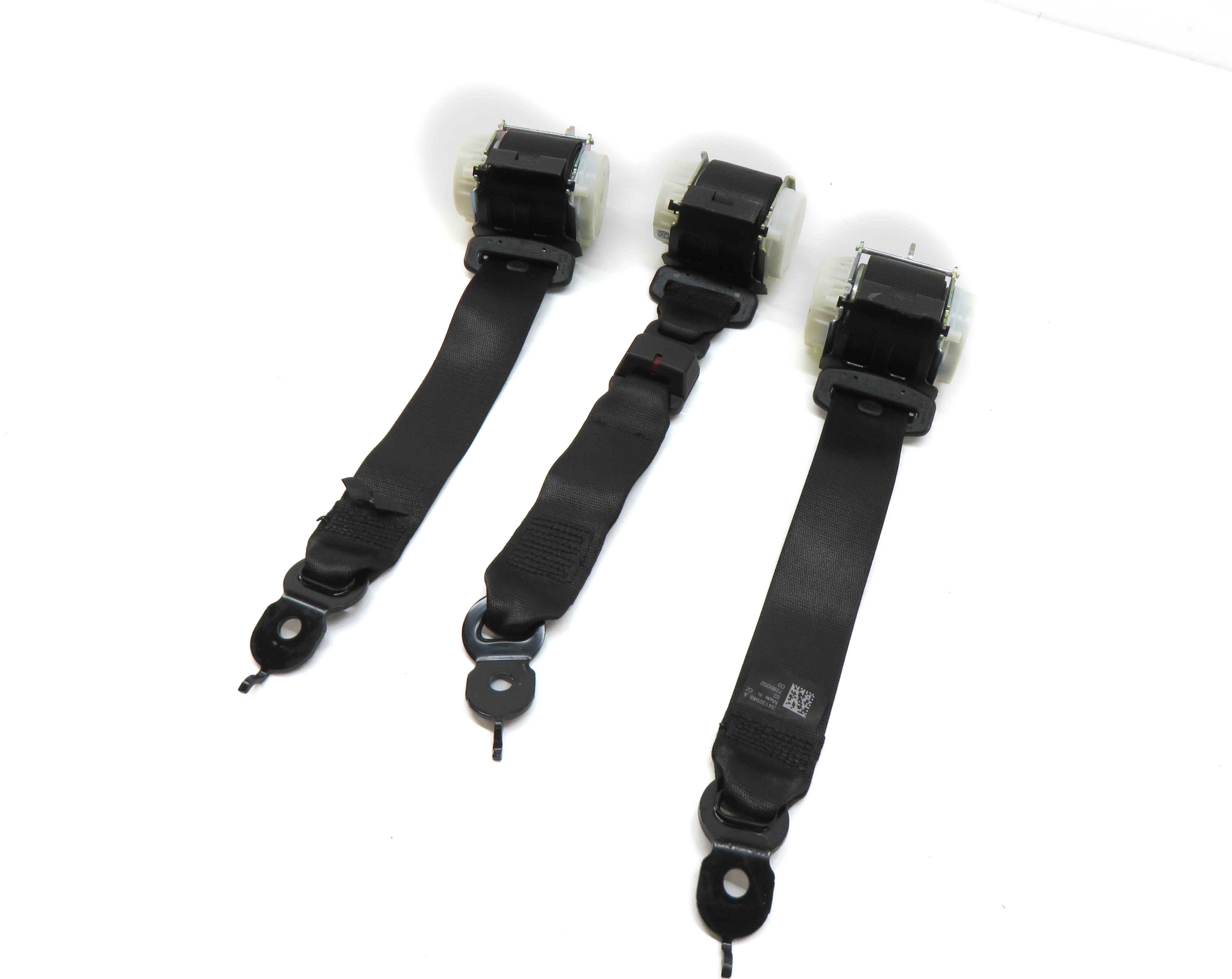 2014 BMW M6 ///M (F06) GRAN COUPE REAR SEAT SEATBELT RETRACTOR SET-3 (BLACK) — exact item pictured