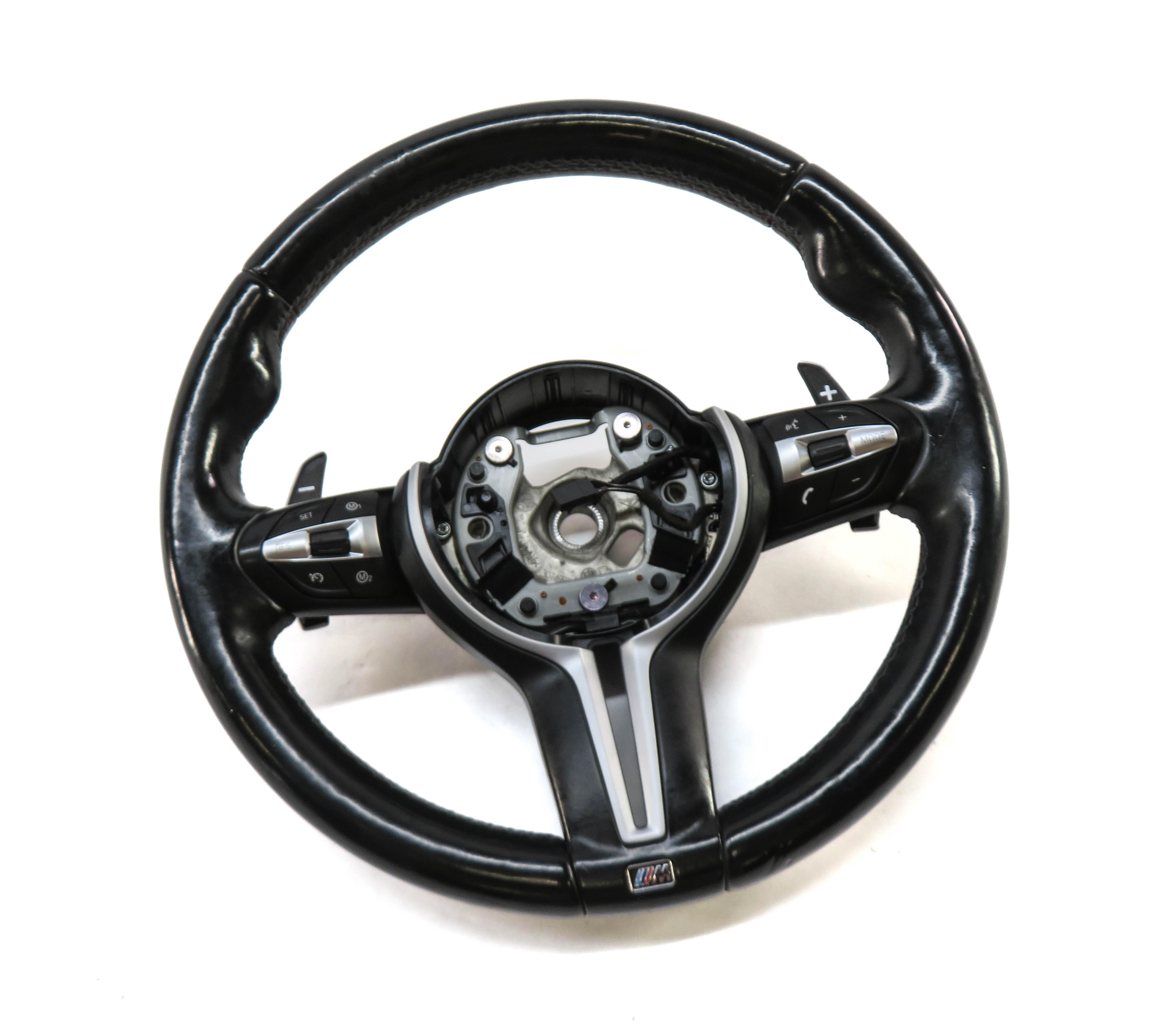 2012-2019 BMW 5 SERIES M5 M6 (F06 F10 F12 F13) M SPORT STEERING WHEEL w/ PADDLES — exact item pictured