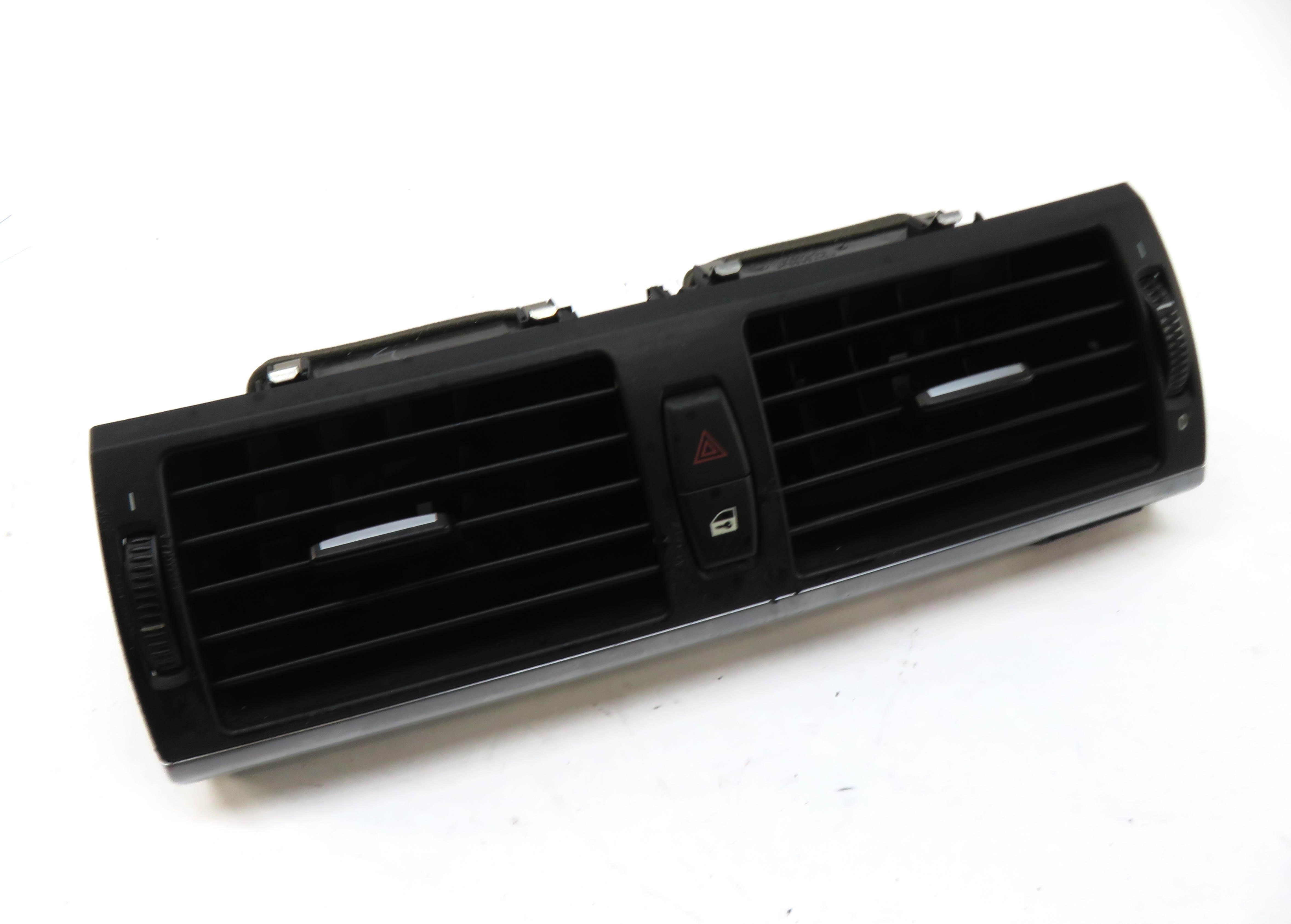 2007 BMW X5 (E70) CENTER DASH HEATER A/C AIR VENT w/ HAZARD & LOCK SWITCH — exact item pictured