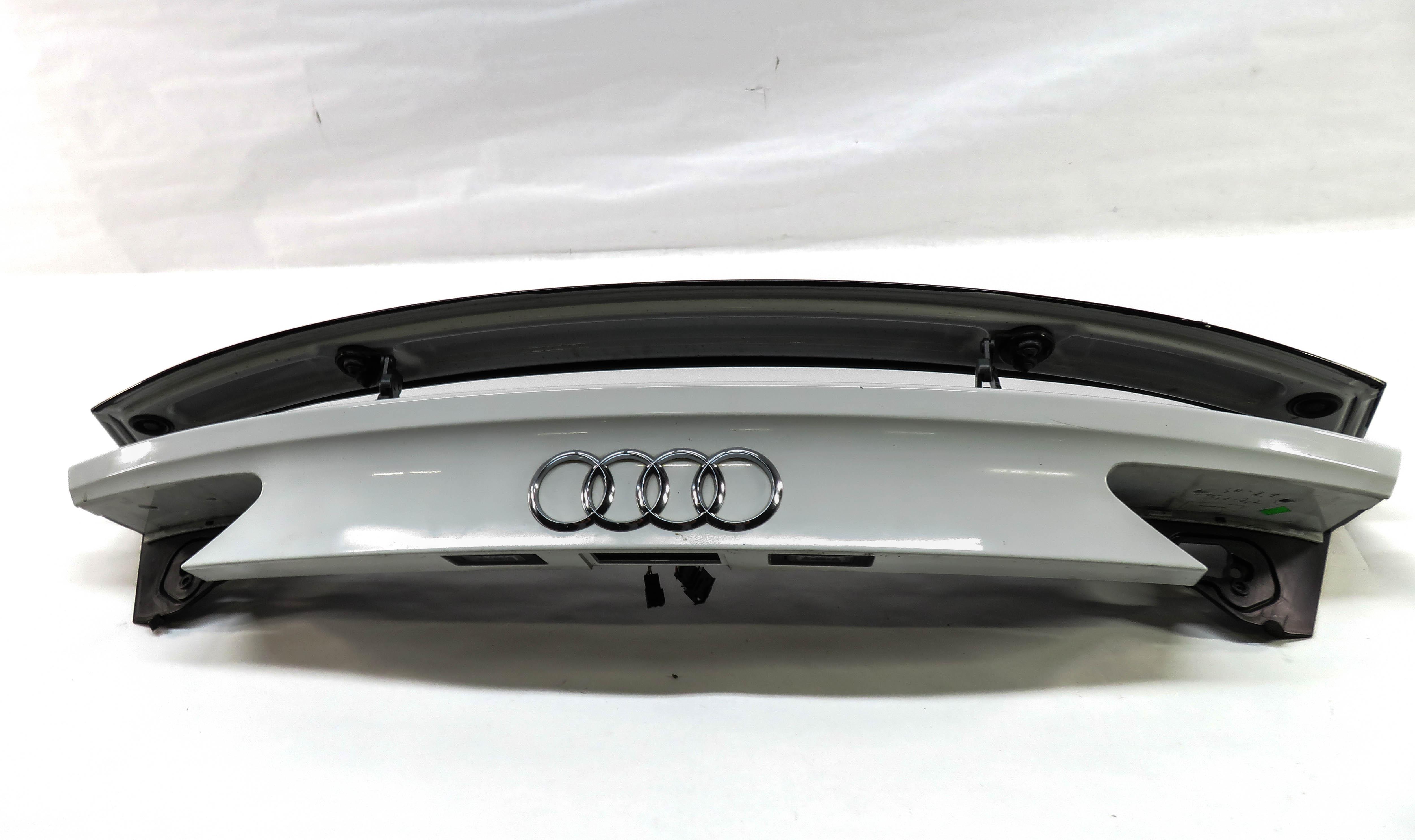 12-17 AUDI A7 S7 RS7 (C7 4G8) REAR TRUNK ELECTRIC SPOILER WING (IBIS WHITE T9) — exact item pictured