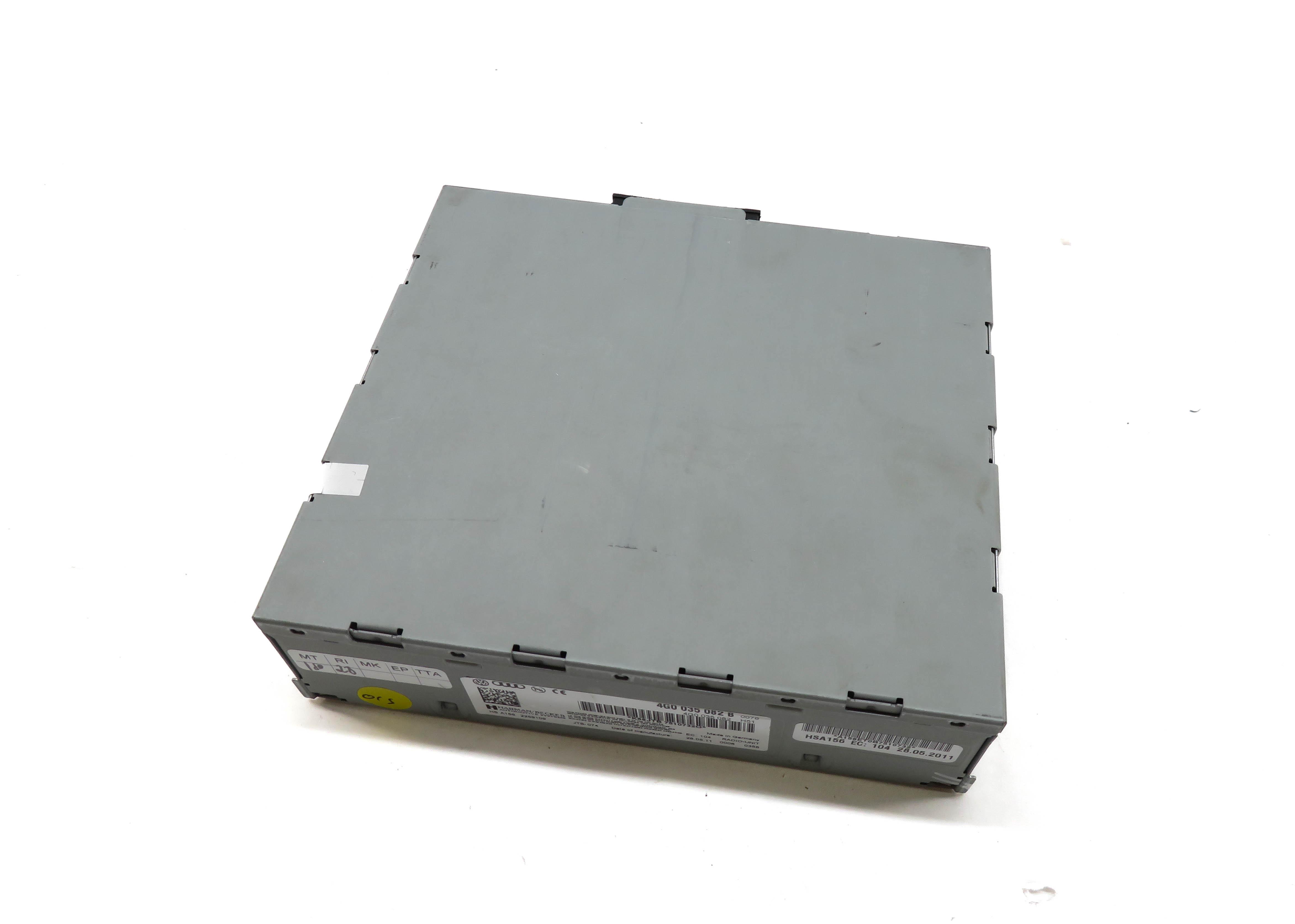 2012 AUDI A7 (C7 4G8) AM/FM RADIO STEREO RECEIVER CONTROL MODULE (HARMAN BECKER) — exact item pictured