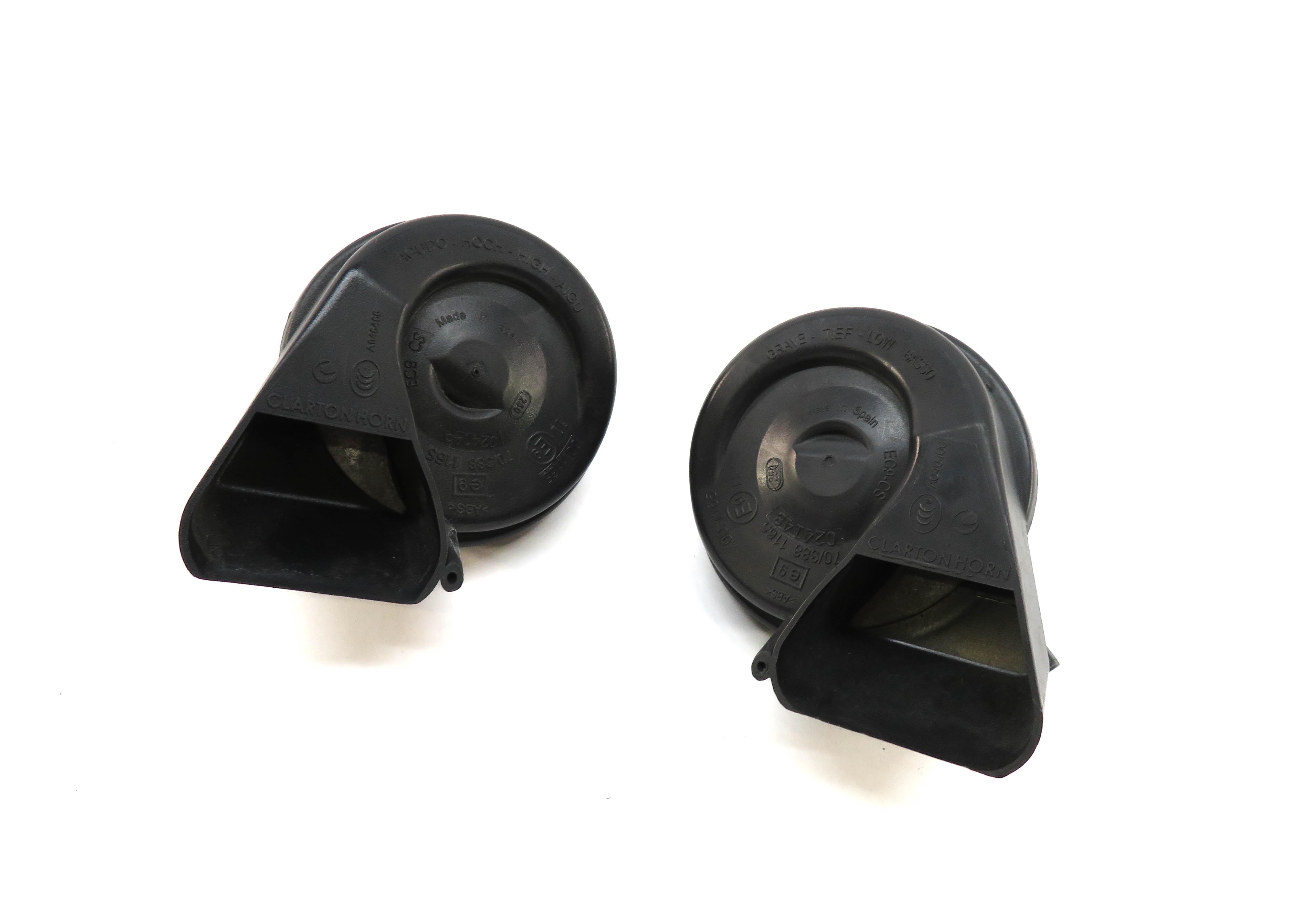 2012-2020 AUDI A6 S6 A7 S7 RS7 A8 S8 (C7 D4) HIGH & LOW TONE SAFETY HORN SET-2 — exact item pictured