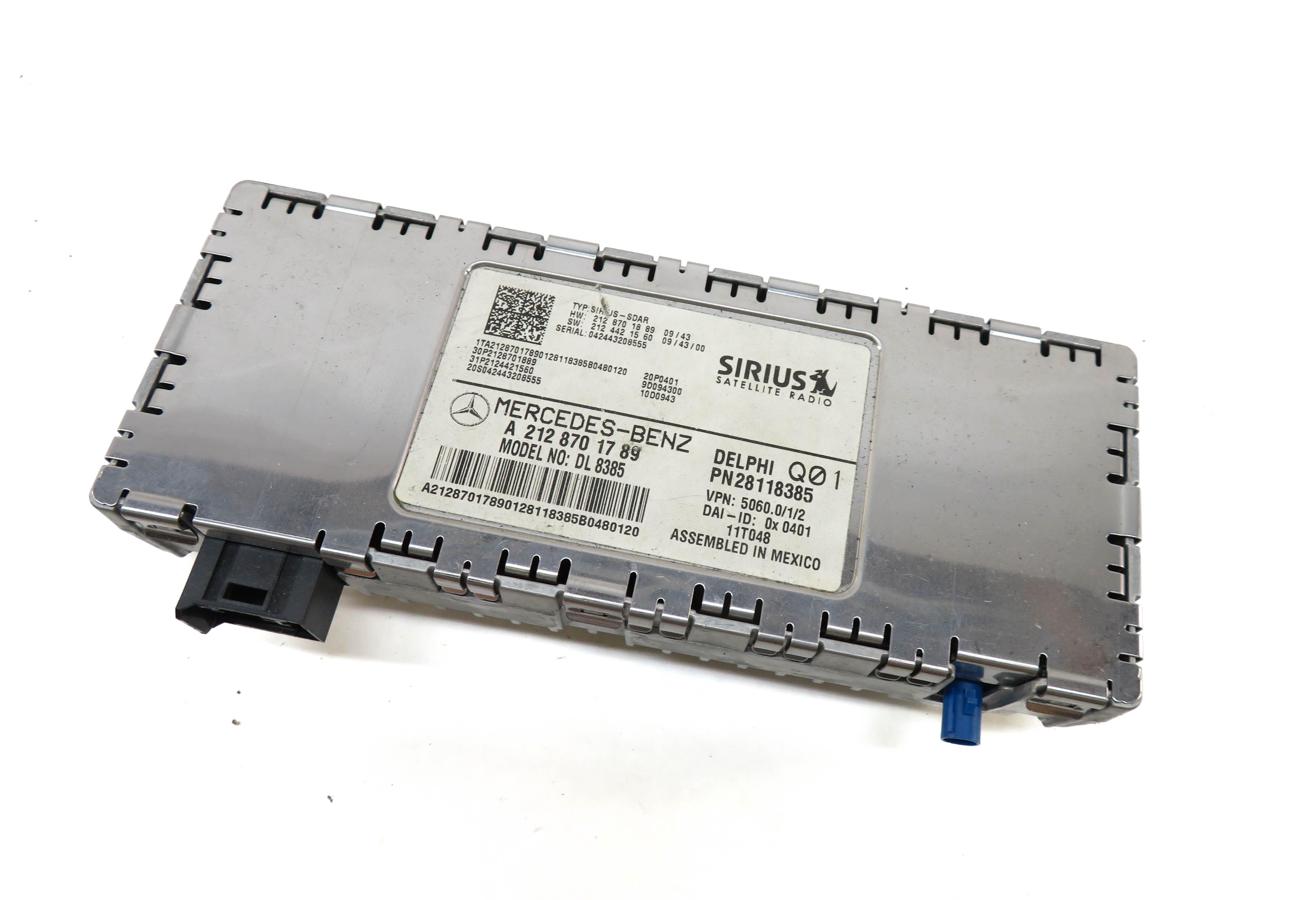 2010-2016 MERCEDES B C E ML SL CLS (W204 W166 W212 X204) SIRIUS SATELLITE MODULE — exact item pictured