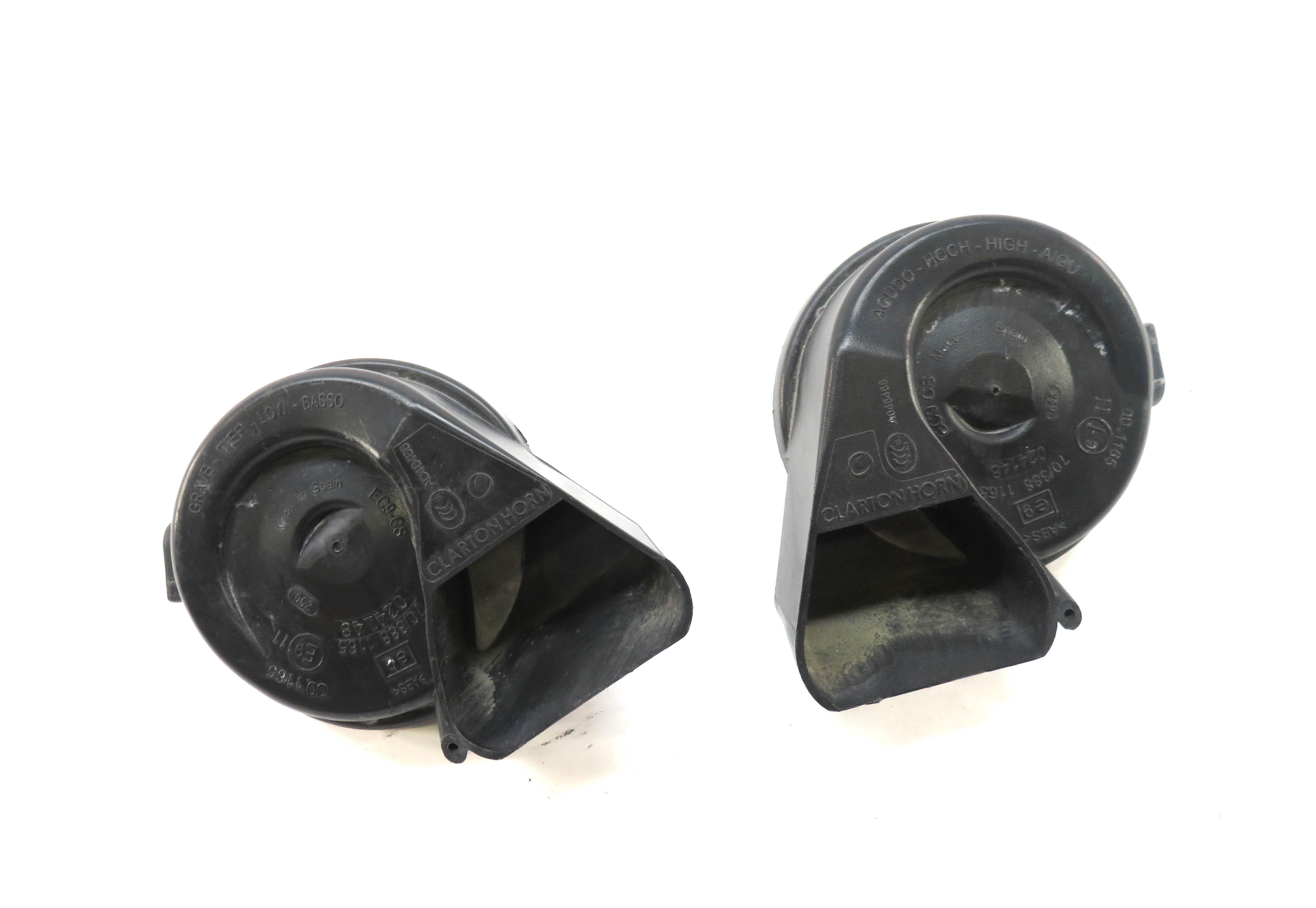 2008-2017 AUDI A4 A5 S4 S5 Q5 (B8 8K 8R 8T) HIGH & LOW TONE SAFETY HORN SET — exact item pictured