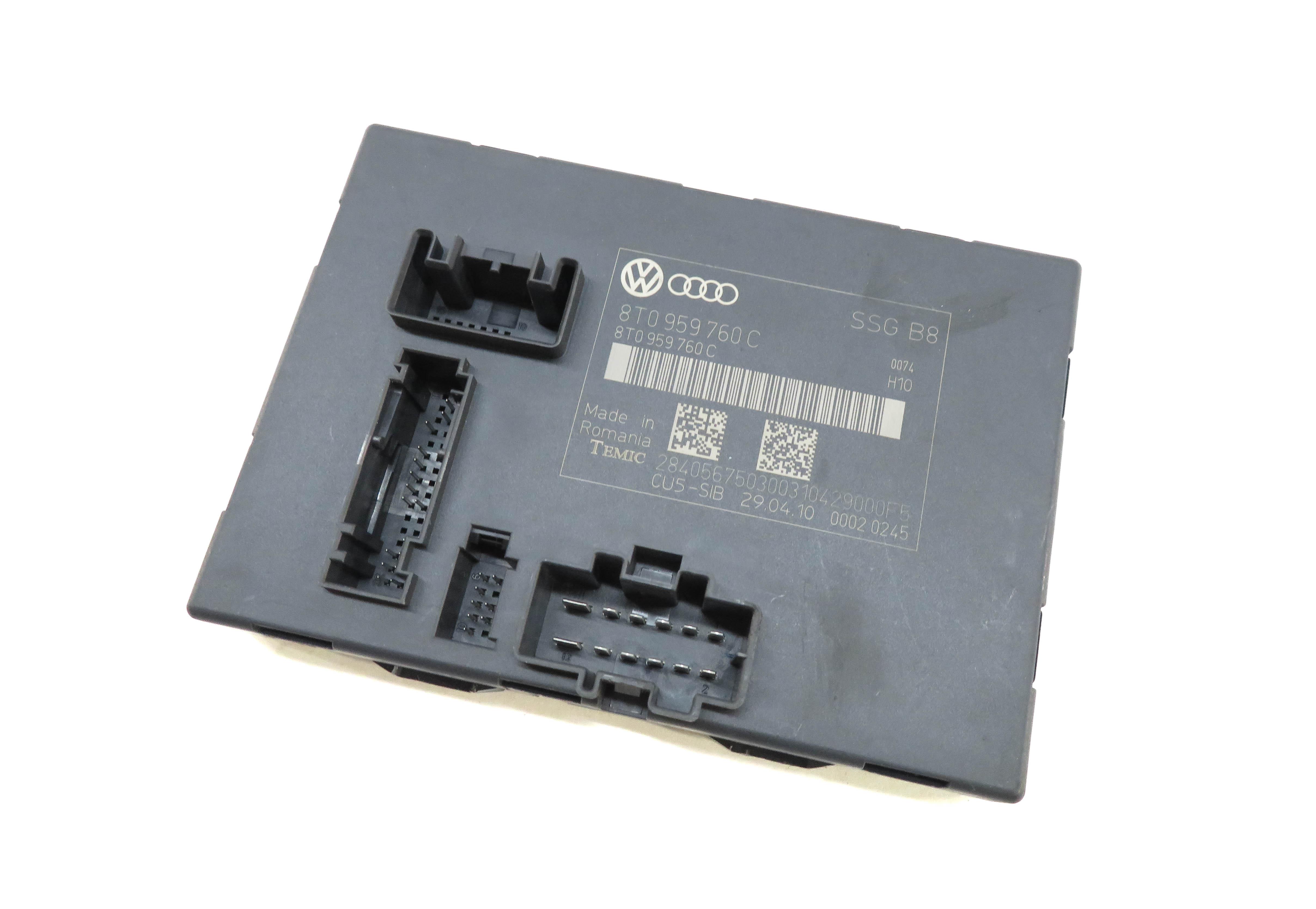 2010-2017 AUDI A5 (B8 8T) FRONT MEMORY SEAT CONTROL MODULE (NON SPORT SEAT) — exact item pictured