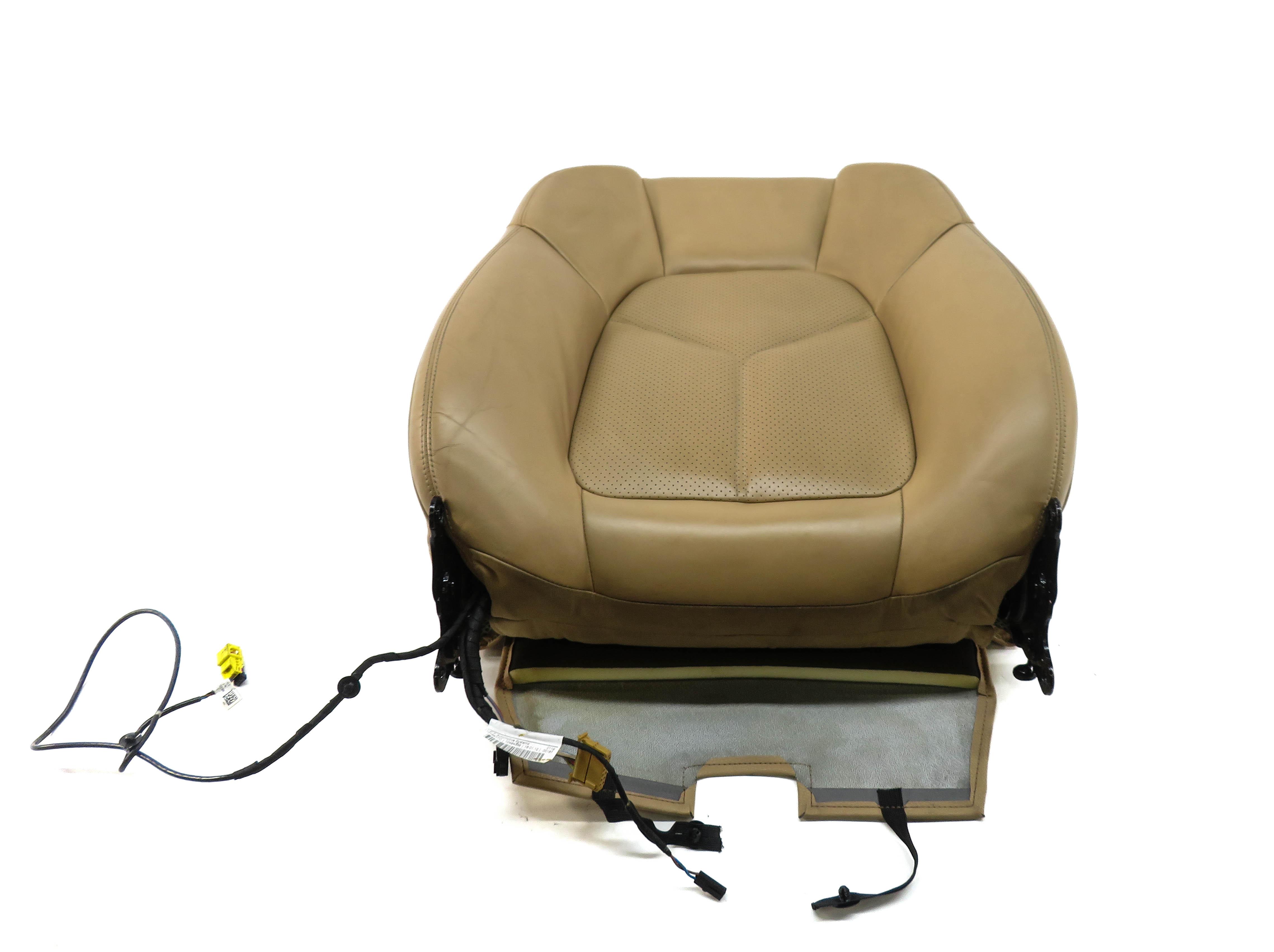 2012 PORSCHE CAYENNE (958) RIGHT PASSENGER UPPER TOP HEATED SEAT CUSHION (BEIGE) — exact item pictured