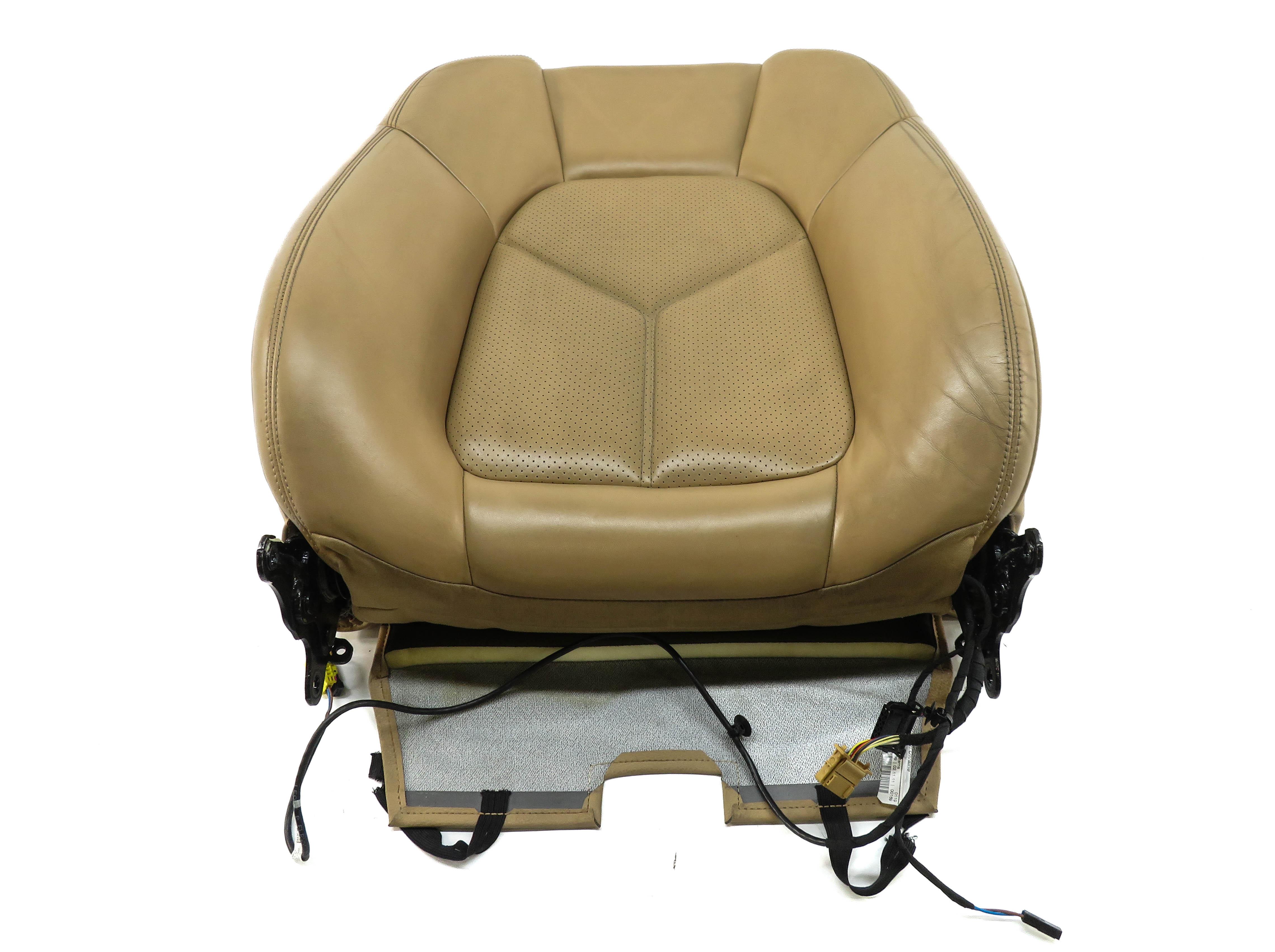 2012 PORSCHE CAYENNE (958) LEFT DRIVER UPPER TOP HEATED SEAT CUSHION (BEIGE) — exact item pictured