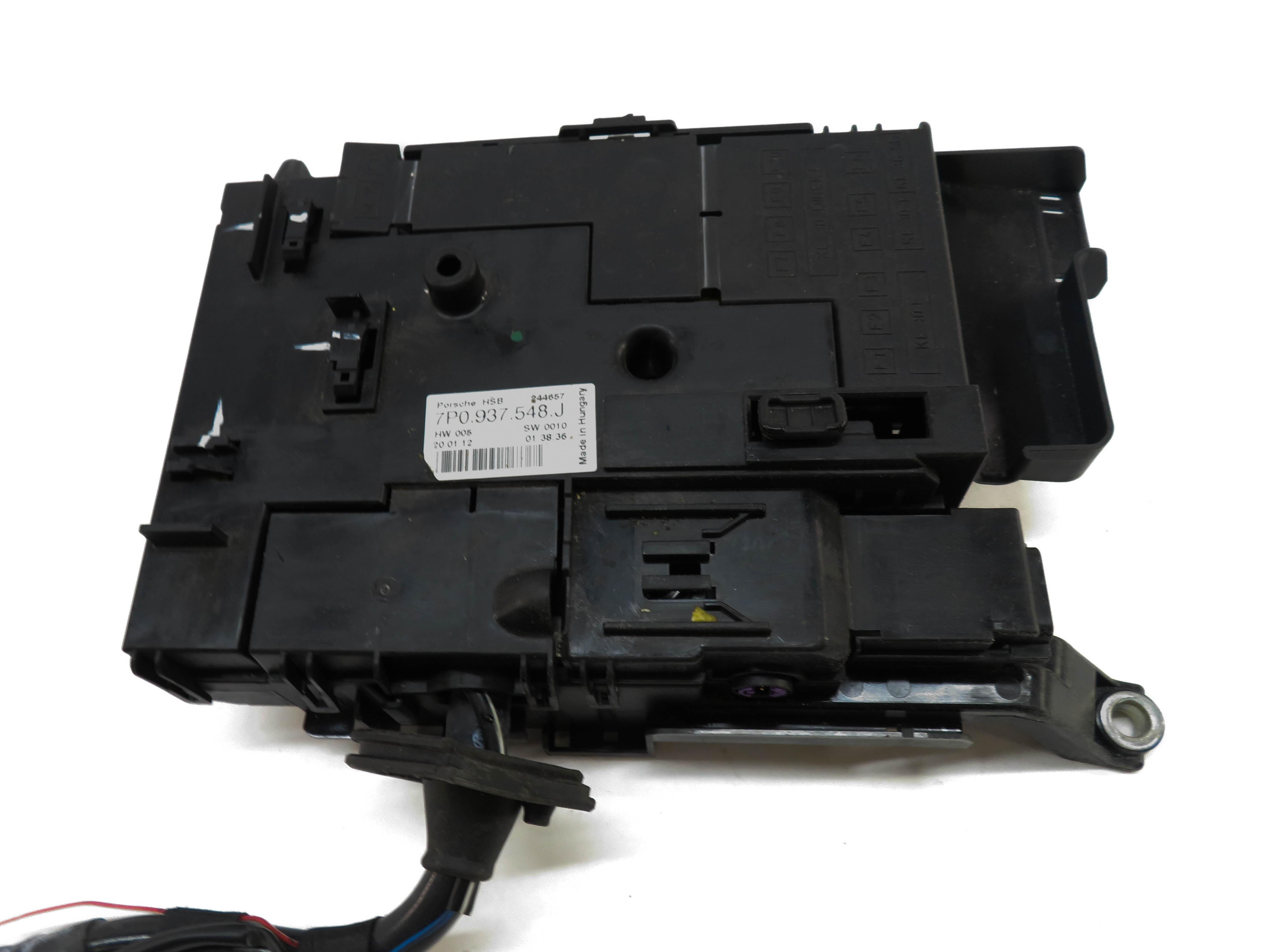 2012 PORSCHE CAYENNE HYBRID (958) MAIN POWER BATTERY JUNCTION FUSE BOX — exact item pictured