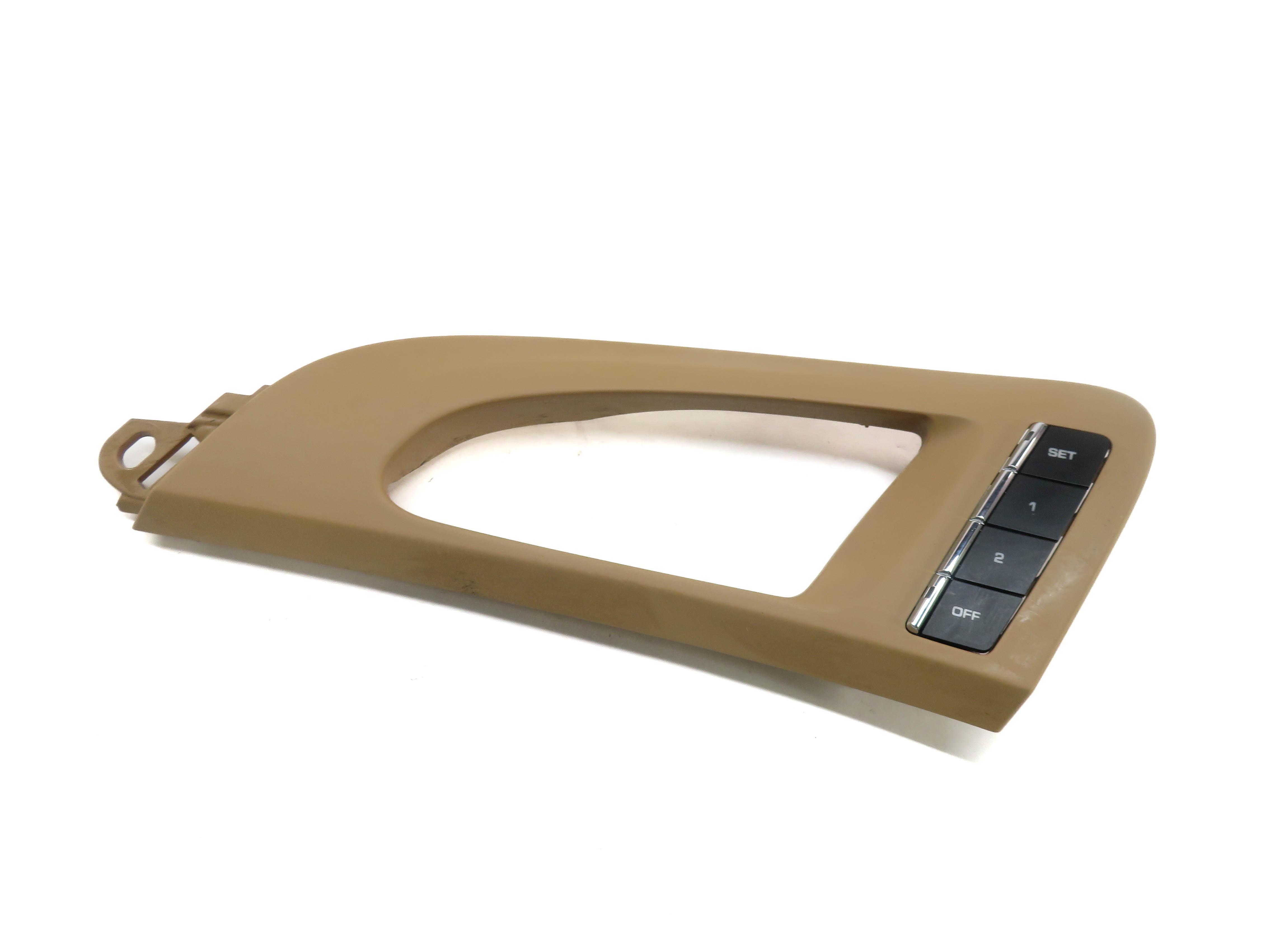 2012 PORSCHE CAYENNE (958) LEFT FRONT DRIVER SEAT MEMORY SWITCH w/ TRIM (BEIGE) — exact item pictured