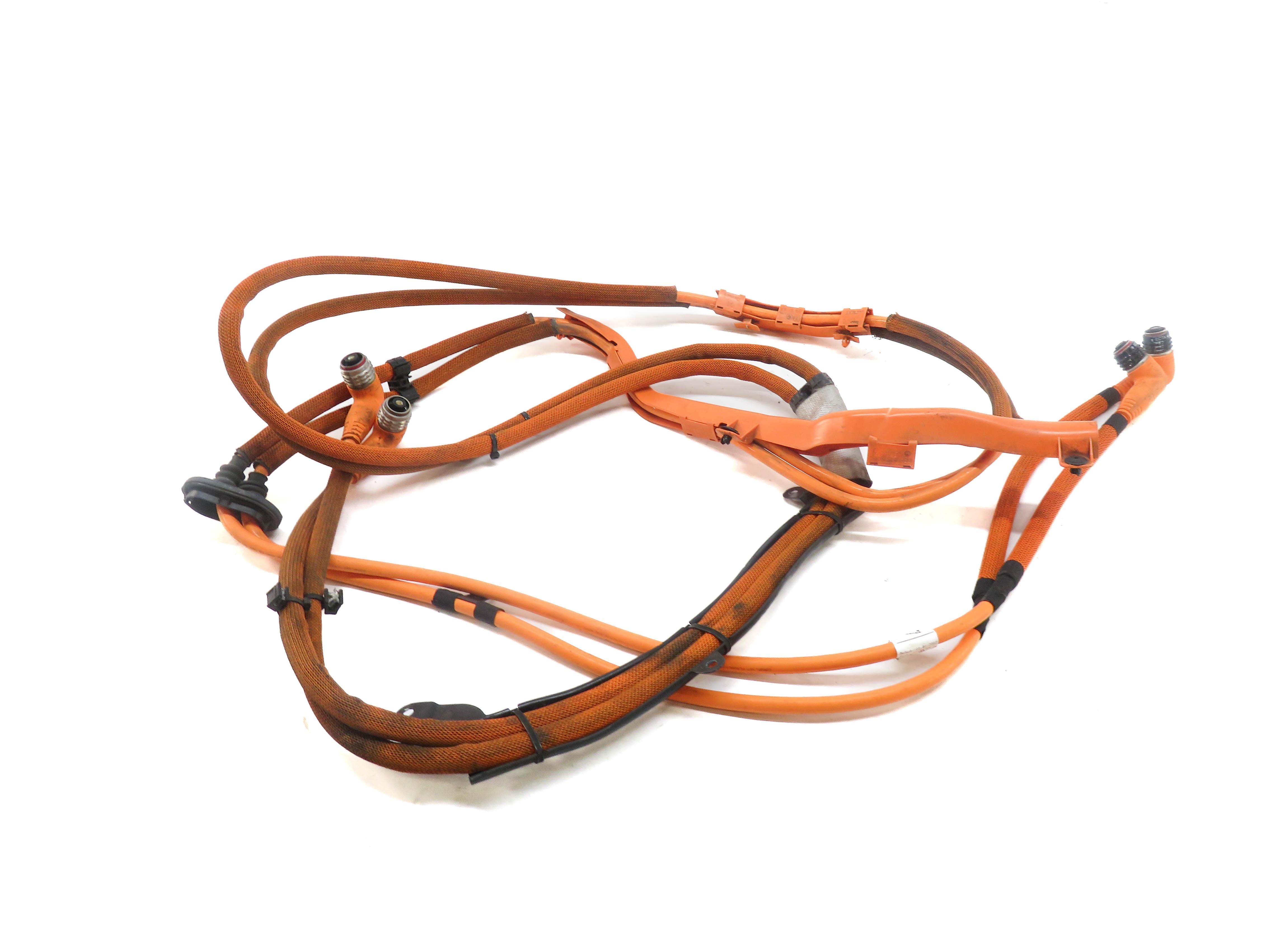 2012 PORSCHE CAYENNE HYBRID (958) HIGH VOLTAGE BATTERY CABLE HARNESS — exact item pictured