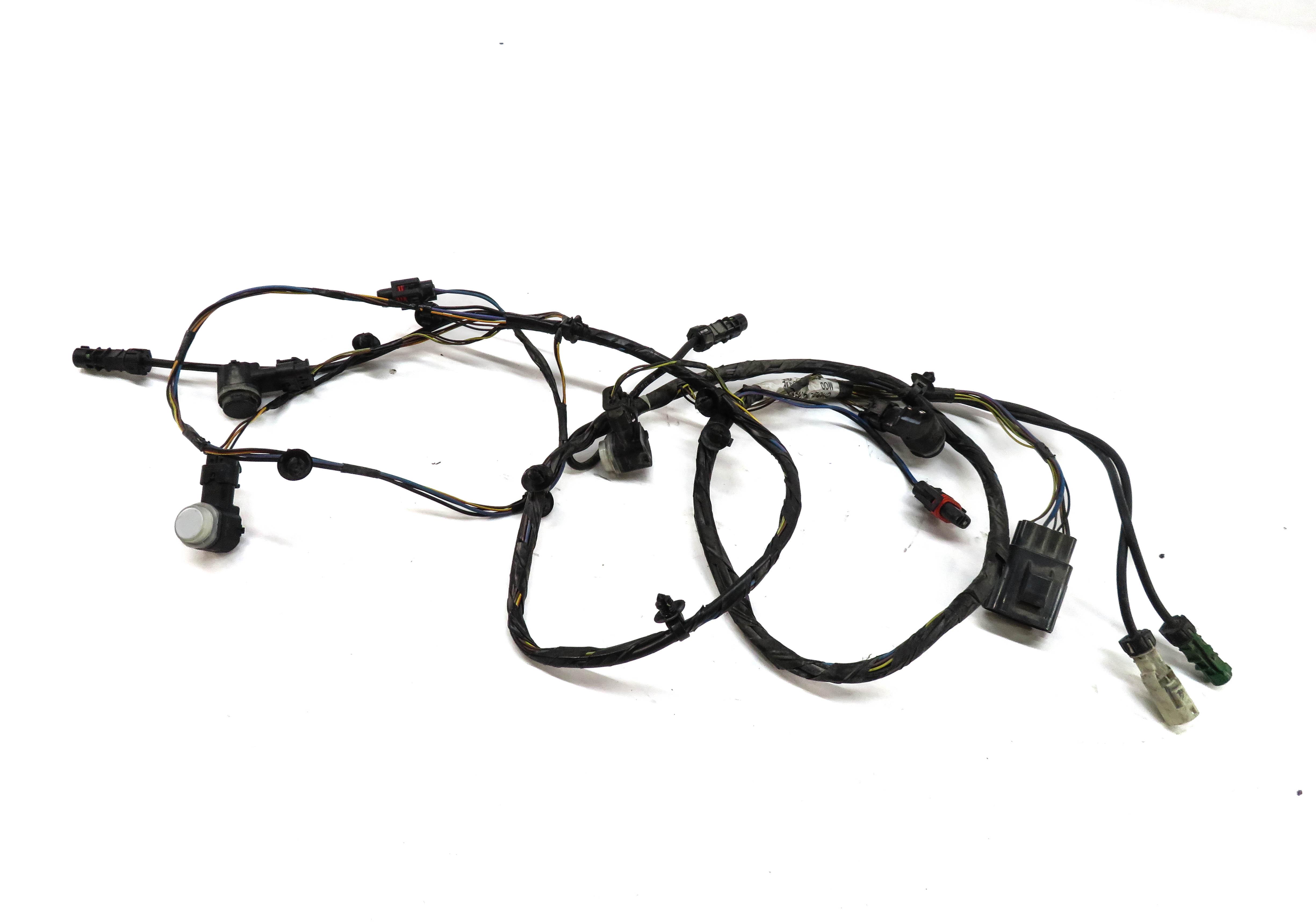 2012 RANGE ROVER SPORT (L320) FRONT PDC PARK SENSOR SET w/ HARNESS (FUJI WHITE) — exact item pictured
