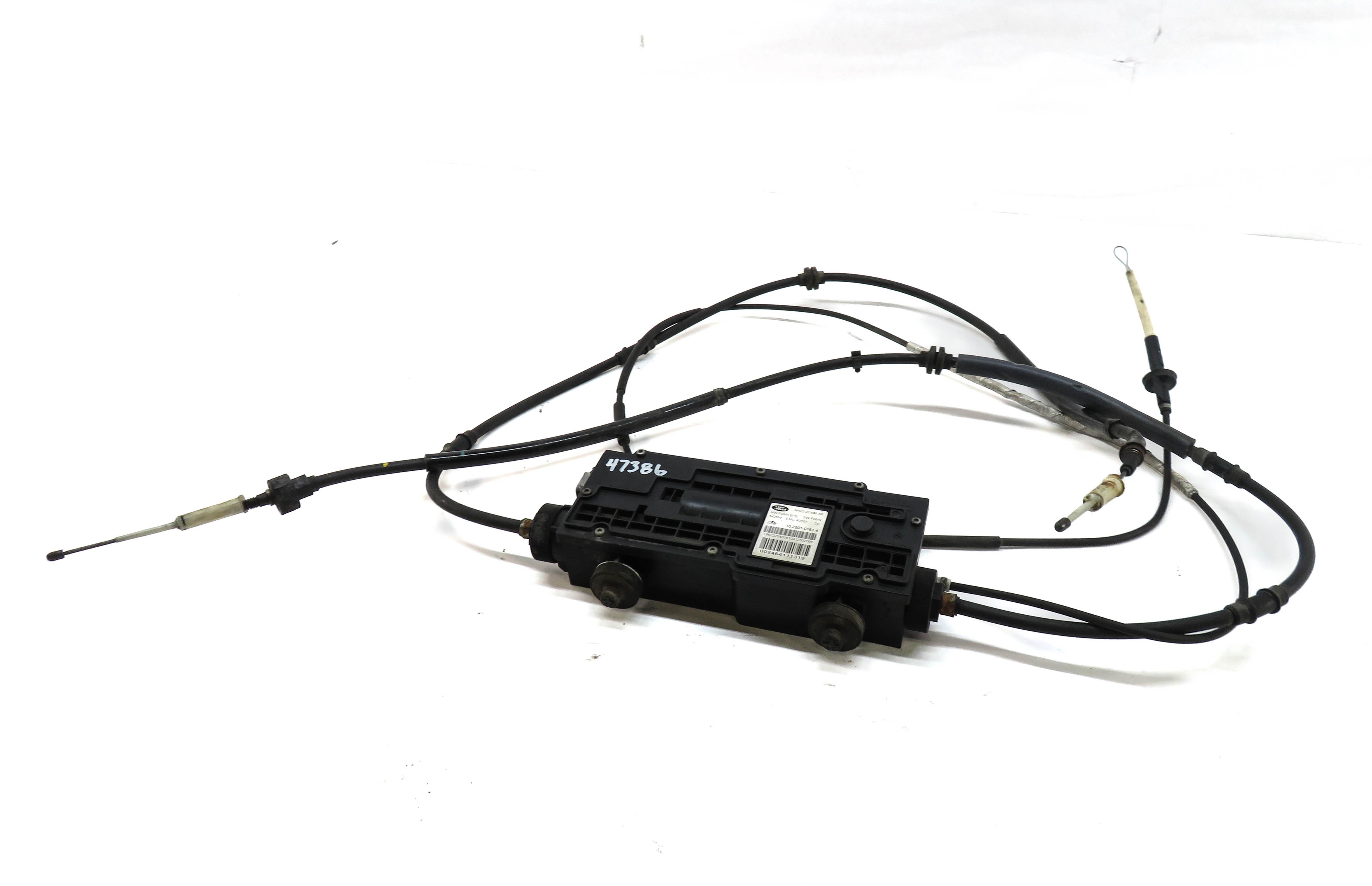 2012 RANGE ROVER SPORT (L320) EMERGENCY PARKING BRAKE ACTUATOR MOTOR w/ CABLES — exact item pictured