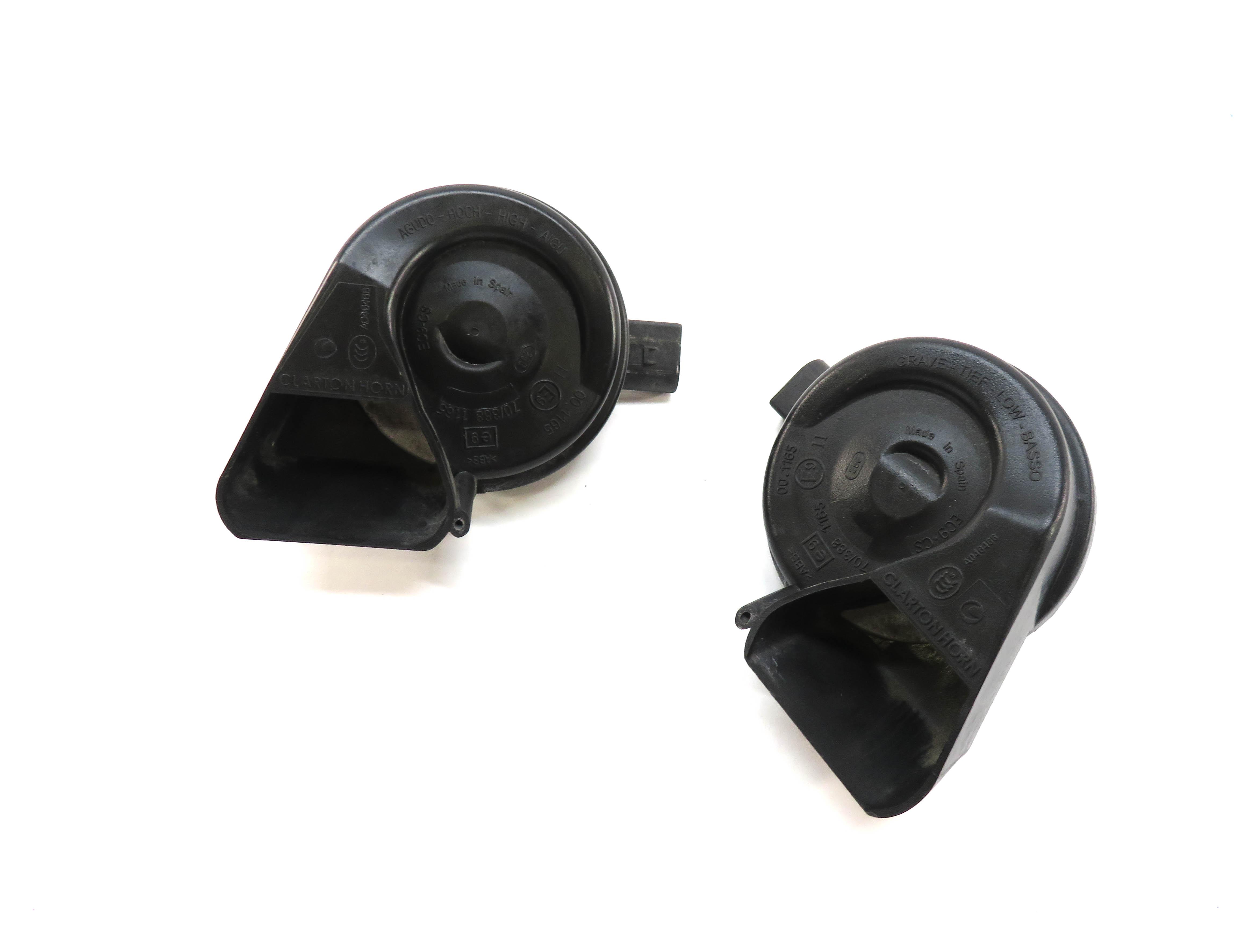 2008-2017 AUDI A4 A5 S4 S5 Q5 (B8 8K 8R 8T) HIGH & LOW TONE SAFETY HORN SET — exact item pictured