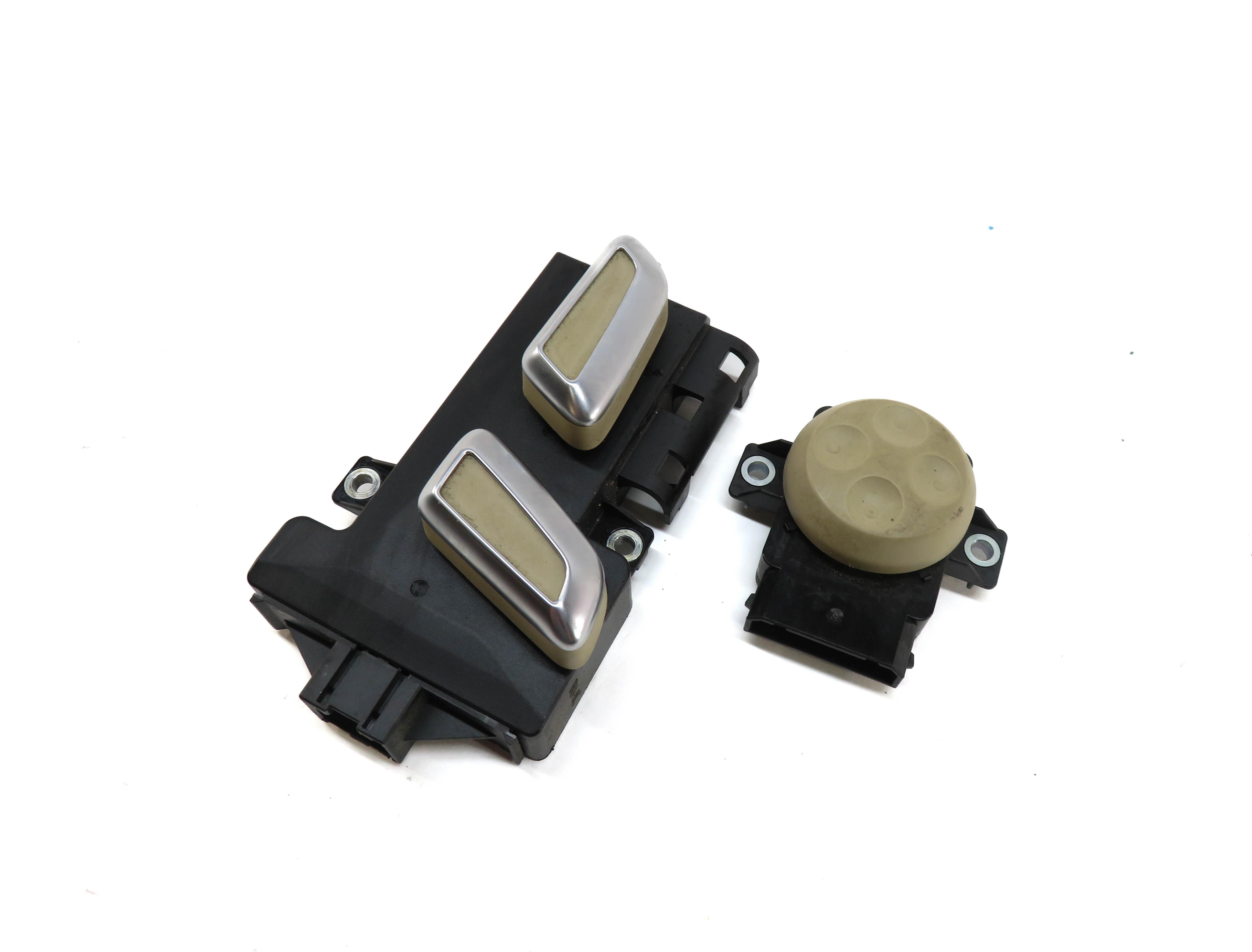 2014 AUDI Q5 (B8 8R) LEFT FRONT DRIVER SEAT ADJUSTMENT ADJUST SWITCH SET (BEIGE) — exact item pictured