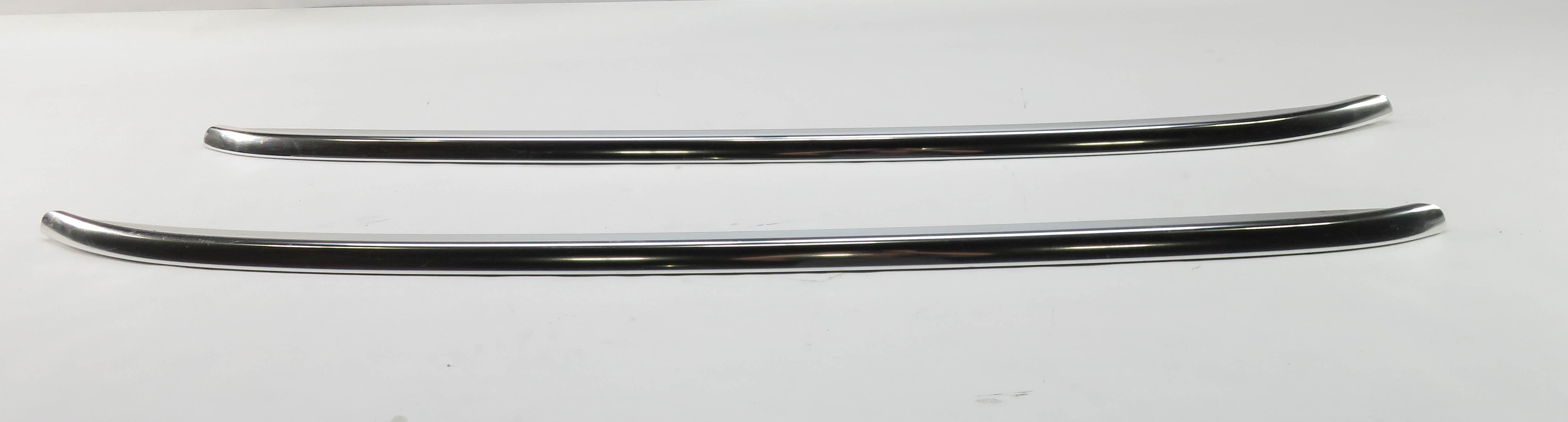 2014 AUDI Q5 (B8 8R) LEFT & RIGHT ROOF RACK LUGGAGE RAIL SET-2 (CHROME) — exact item pictured