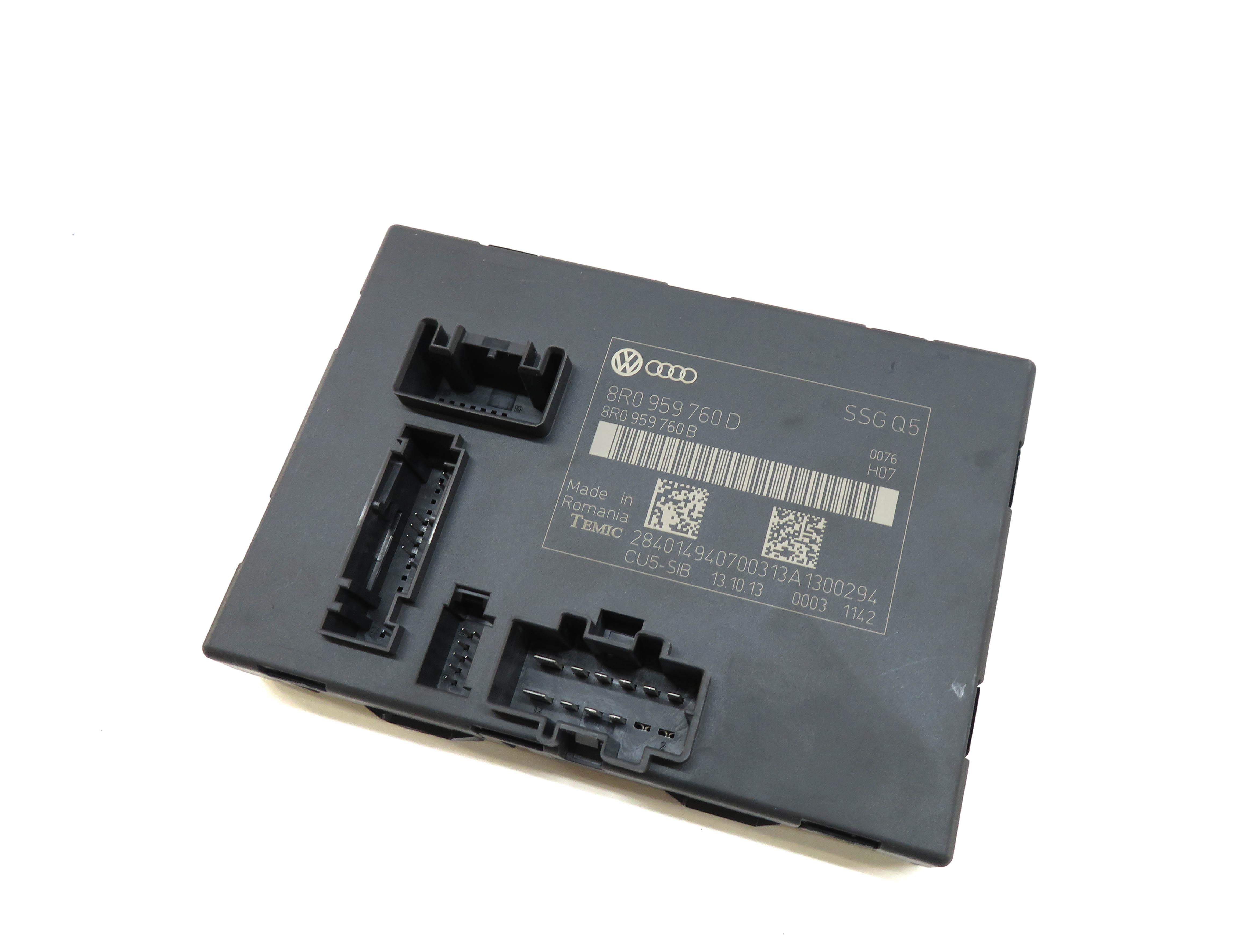 2009-2017 AUDI Q5 (8R) LEFT FRONT DRIVER MEMORY SEAT CONTROL MODULE COMPUTER — exact item pictured