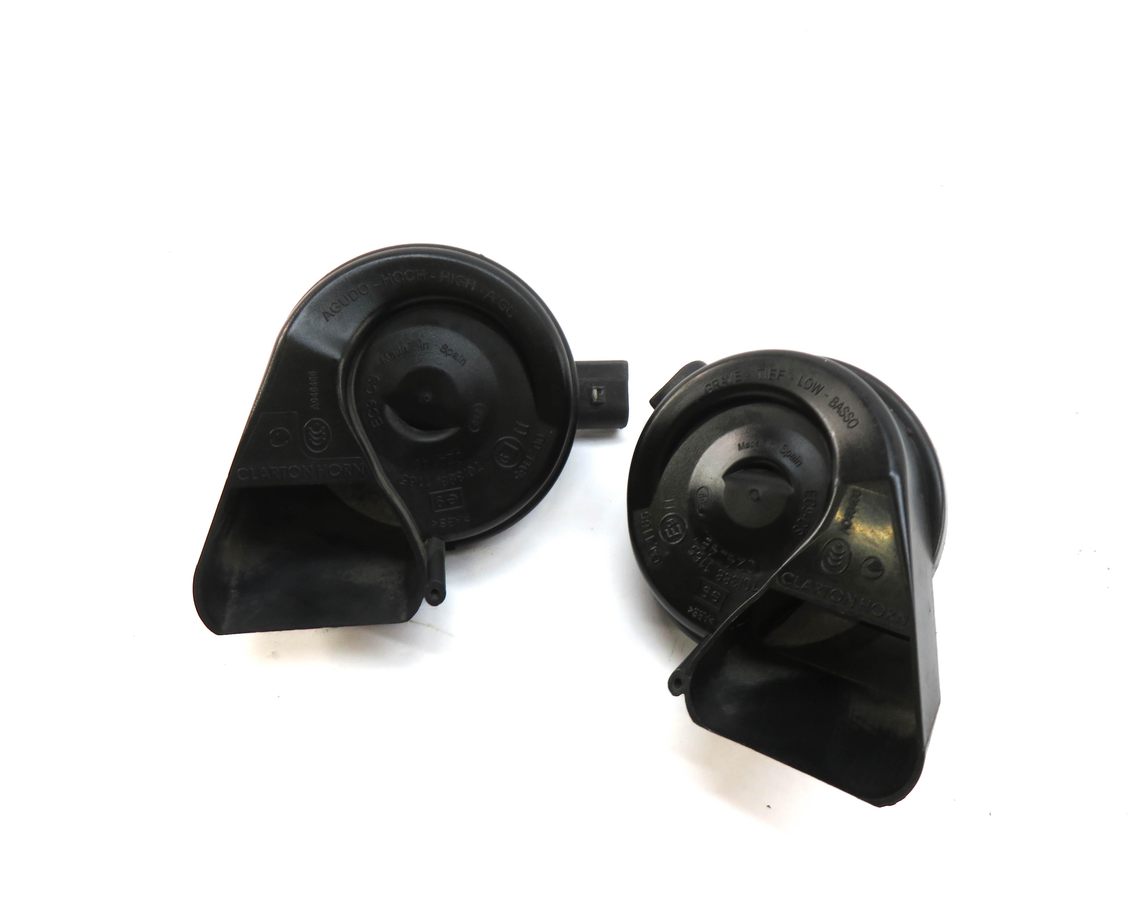 2008-2017 AUDI A4 A5 S4 S5 Q5 (B8 8K 8R 8T) HIGH & LOW TONE SAFETY HORN SET — exact item pictured