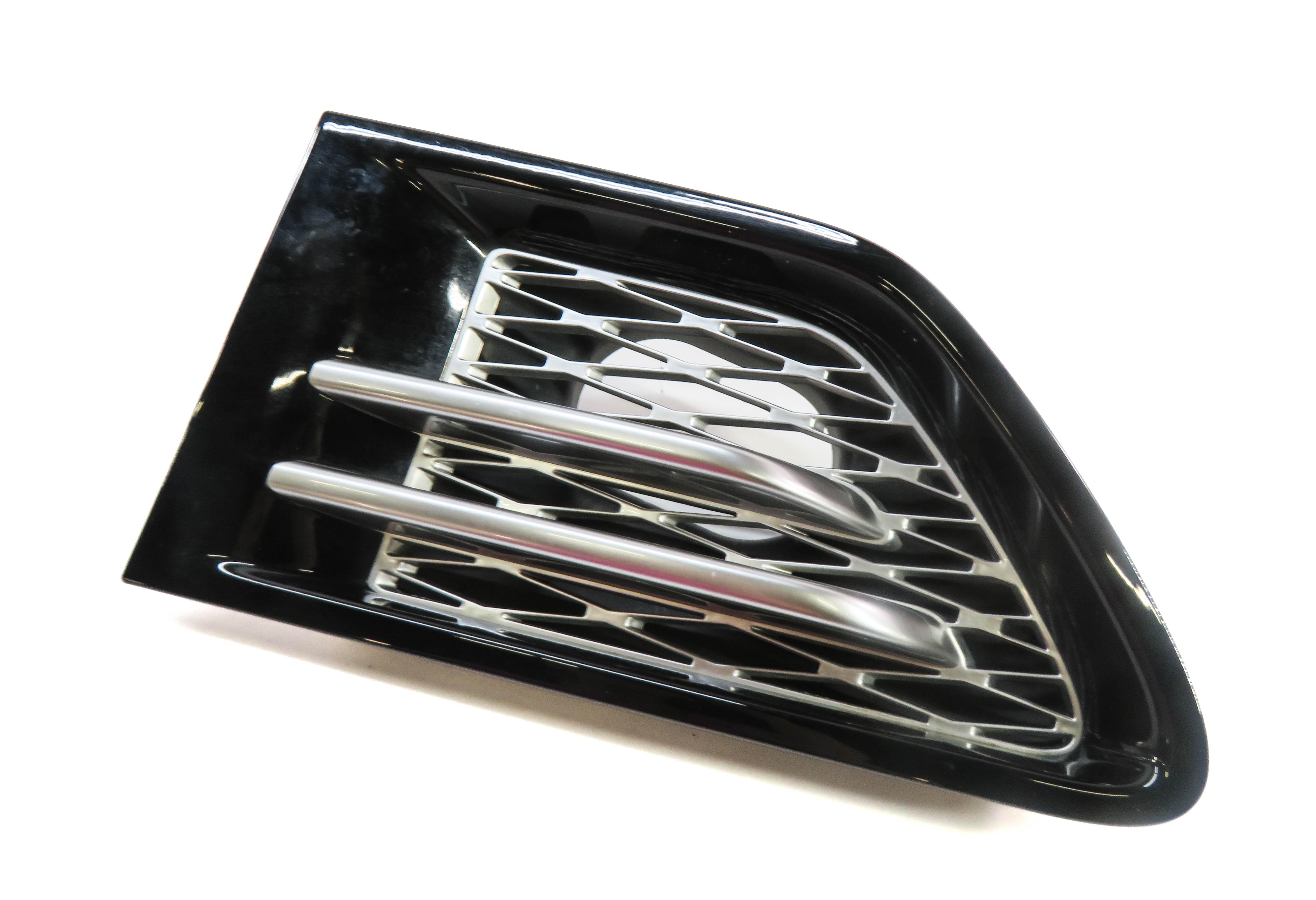 2012 RANGE ROVER SPORT (L320) LEFT FRONT DRIVER FENDER VENT GRILLE TRIM (BLACK) — exact item pictured