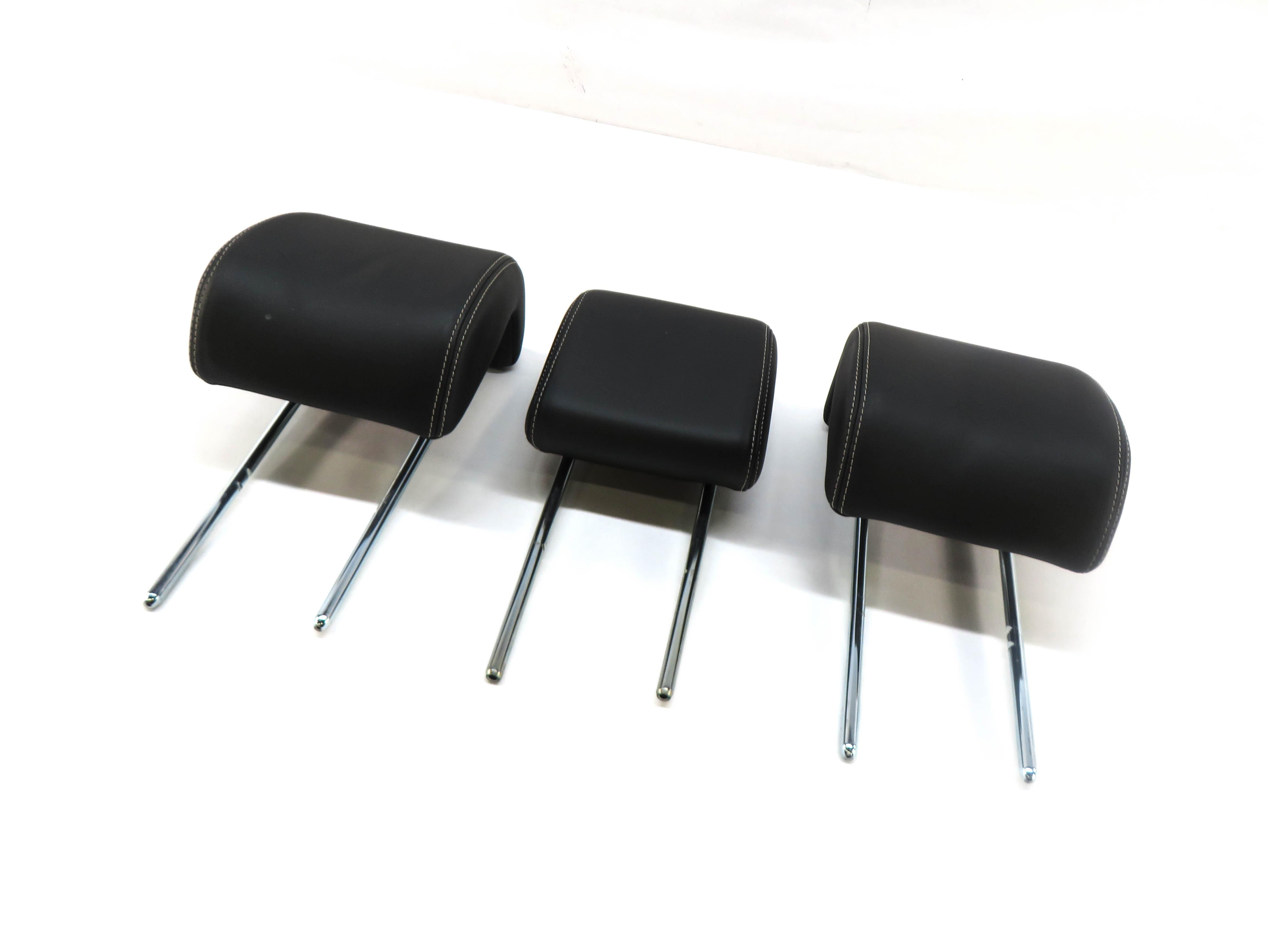 2012 RANGE ROVER SPORT (L320) REAR 2nd SECOND ROW SEAT HEADREST SET-3 (BLACK) — exact item pictured