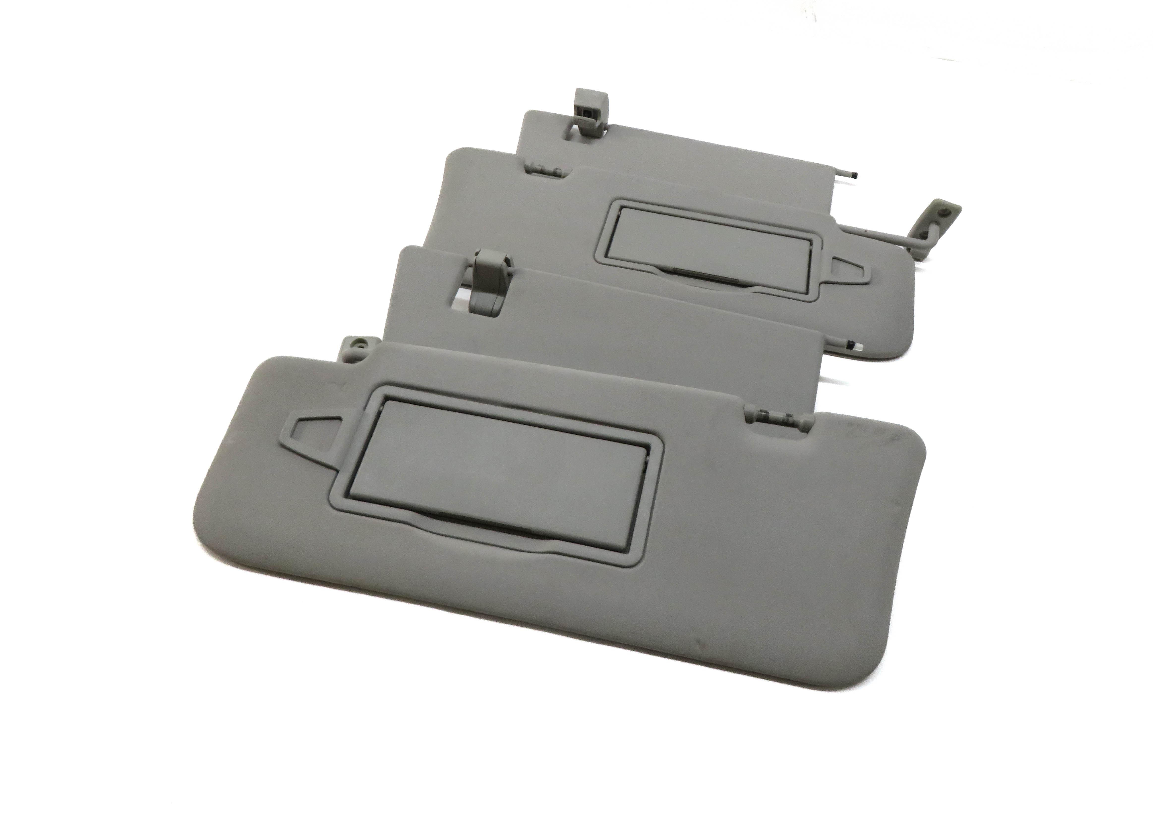 06-12 MERCEDES GL ML CLASS (W164 X164) FRONT LEFT & RIGHT SUNVISOR SET (GRAY) — exact item pictured