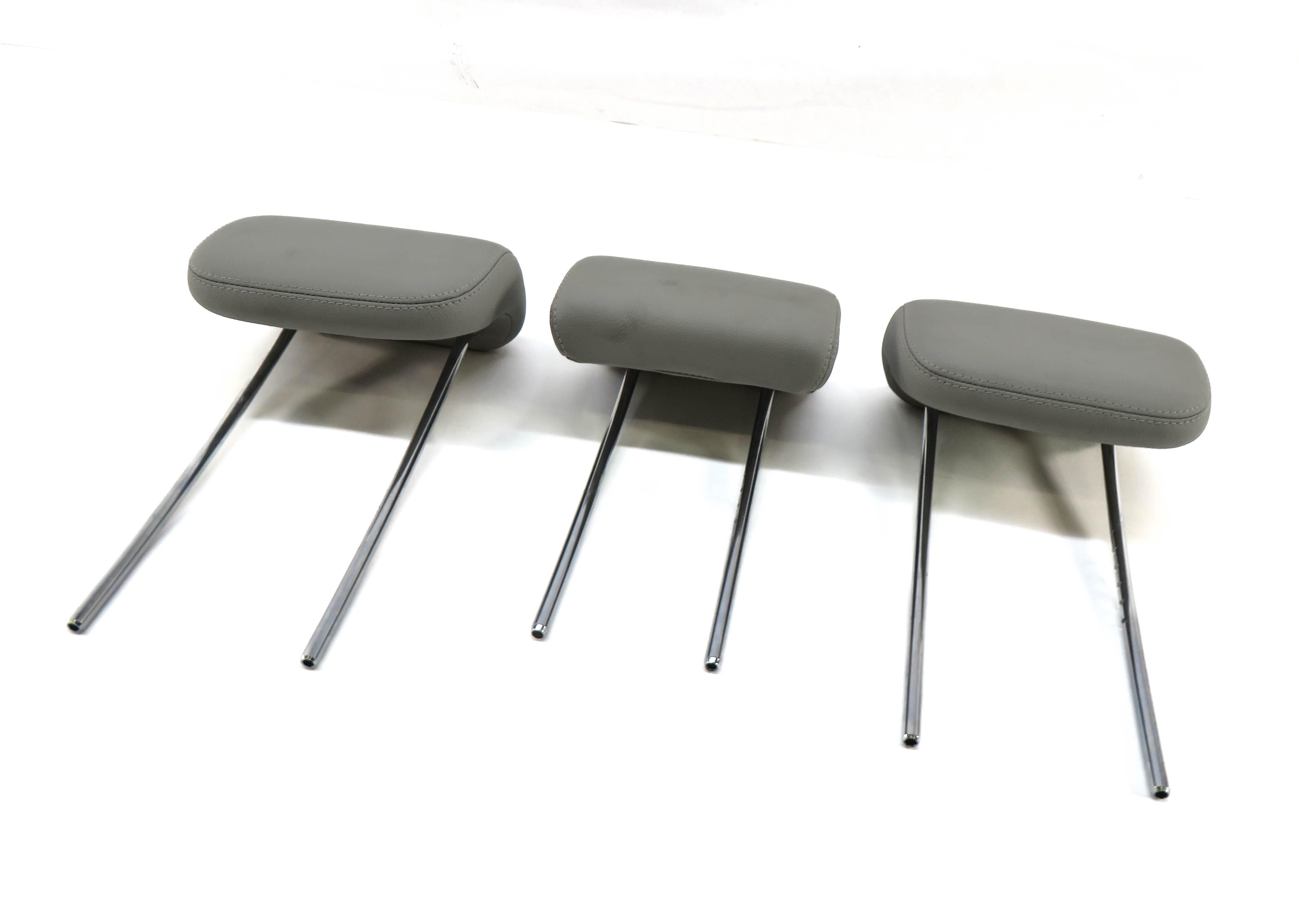 2010 MERCEDES ML350 (W164) REAR SEAT LEFT CENTER RIGHT HEADREST SET-3 (GRAY) — exact item pictured