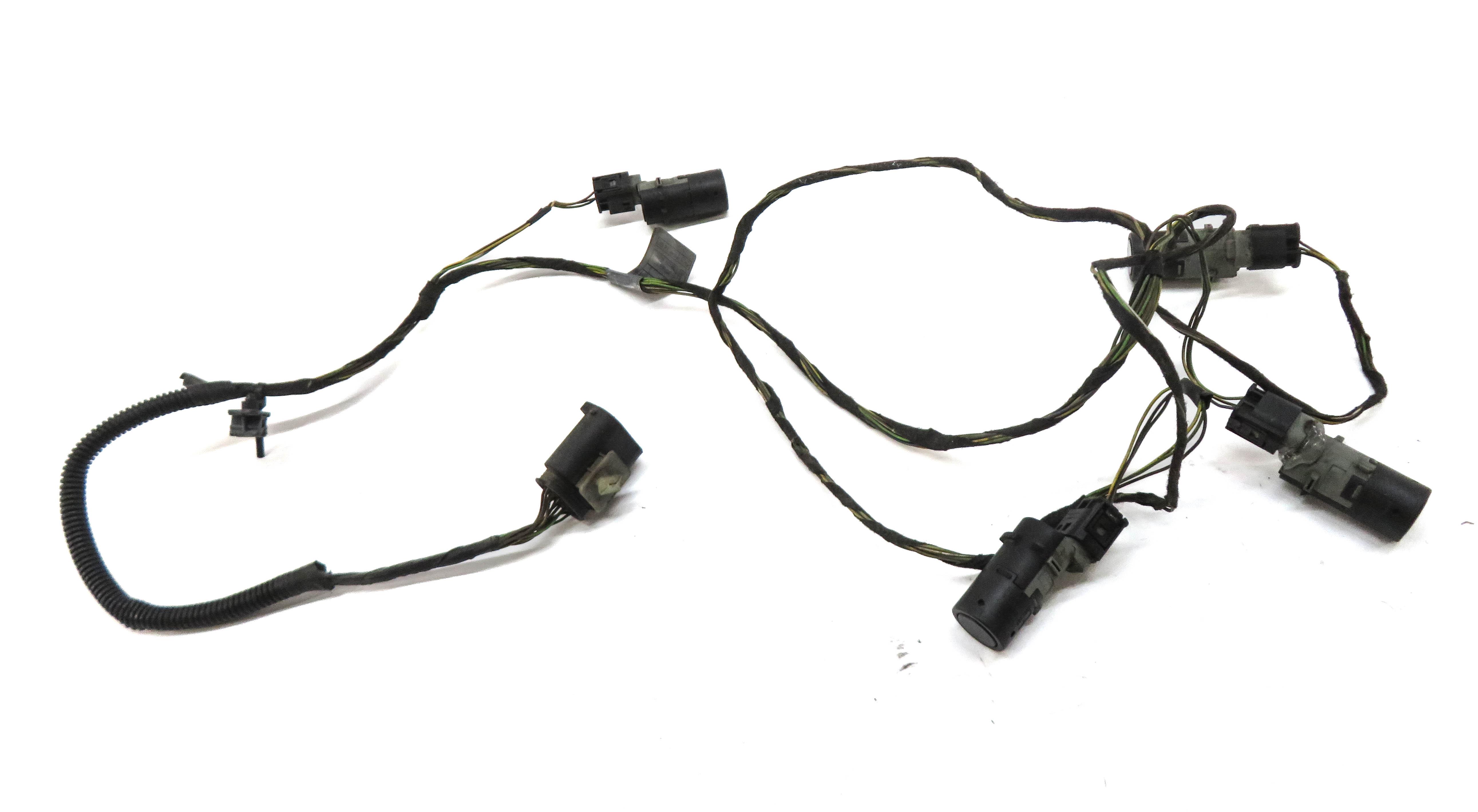 2006 RANGE ROVER (L322) REAR PDC PARK DISTANCE SENSOR SET w/ HARNESS (BLACK) — exact item pictured