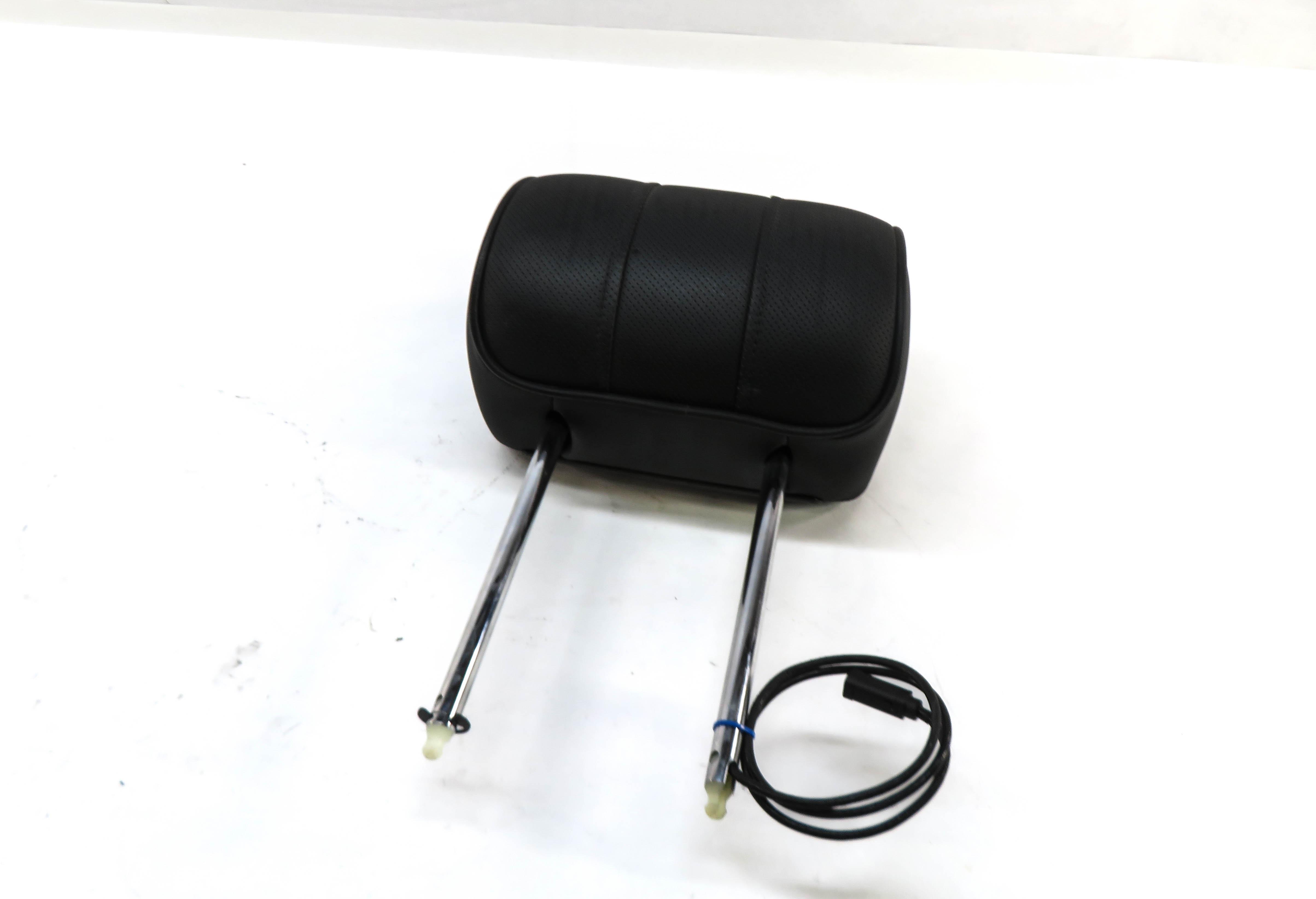 2006 RANGE ROVER (L322) LEFT DRIVER HEADREST w/ DVD VIDEO SCREEN (BLACK) — exact item pictured