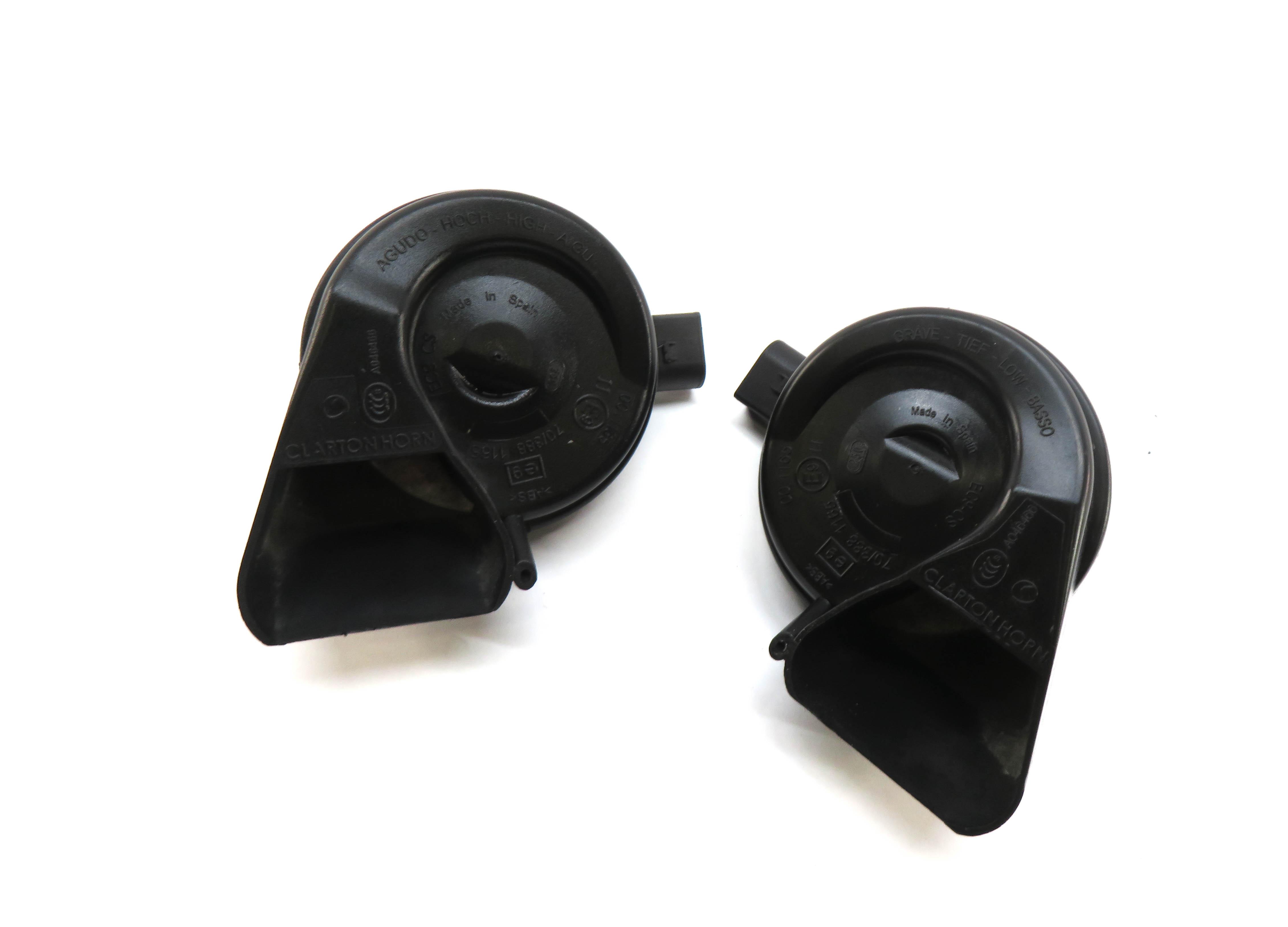 2008-2017 AUDI A4 A5 S4 S5 Q5 (B8 8K 8R 8T) HIGH & LOW TONE SAFETY HORN SET — exact item pictured