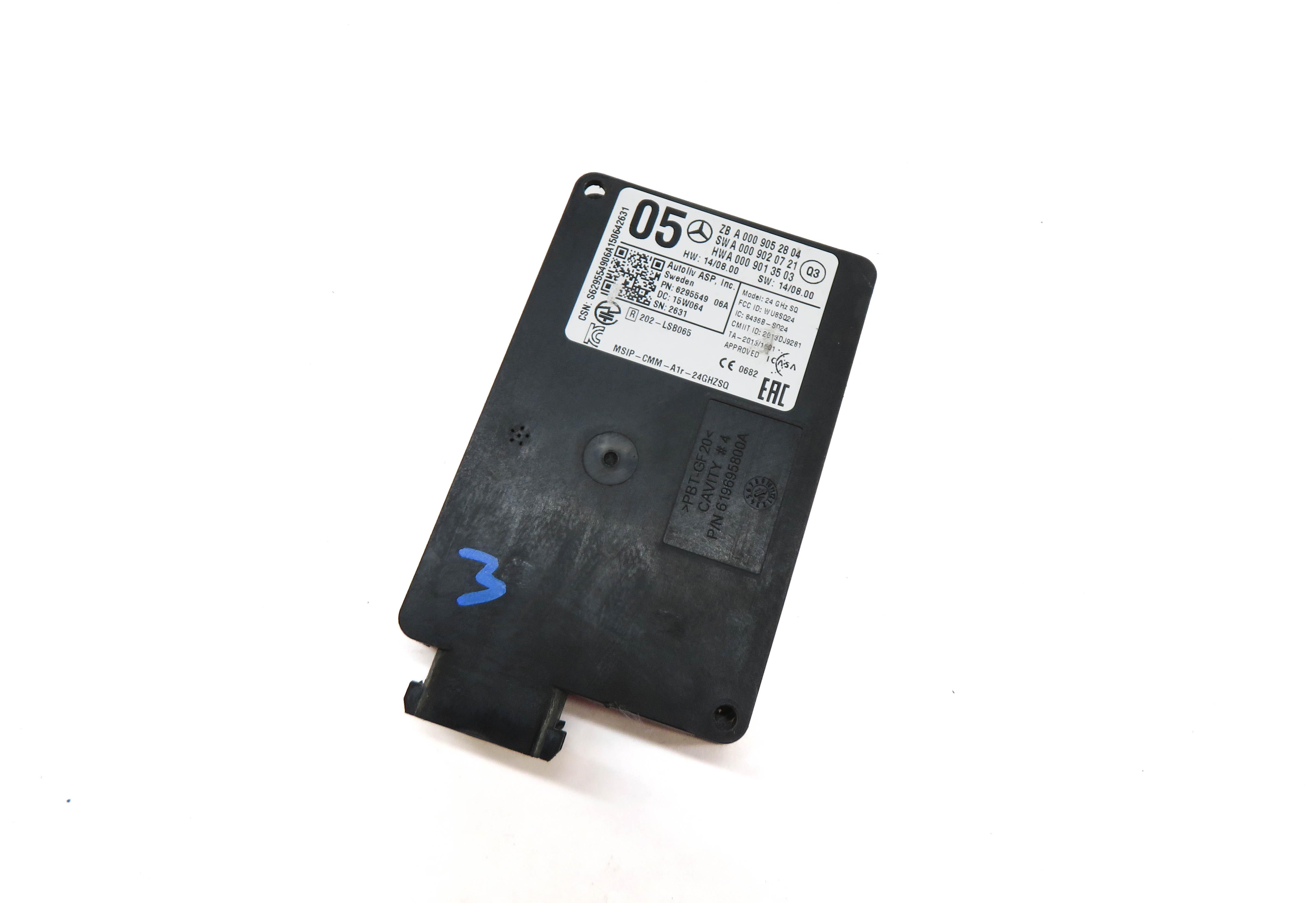 2015 MERCEDES CLA250 (W117) FRONT RADAR DISTRONIC SENSOR CONTROL MODULE — exact item pictured