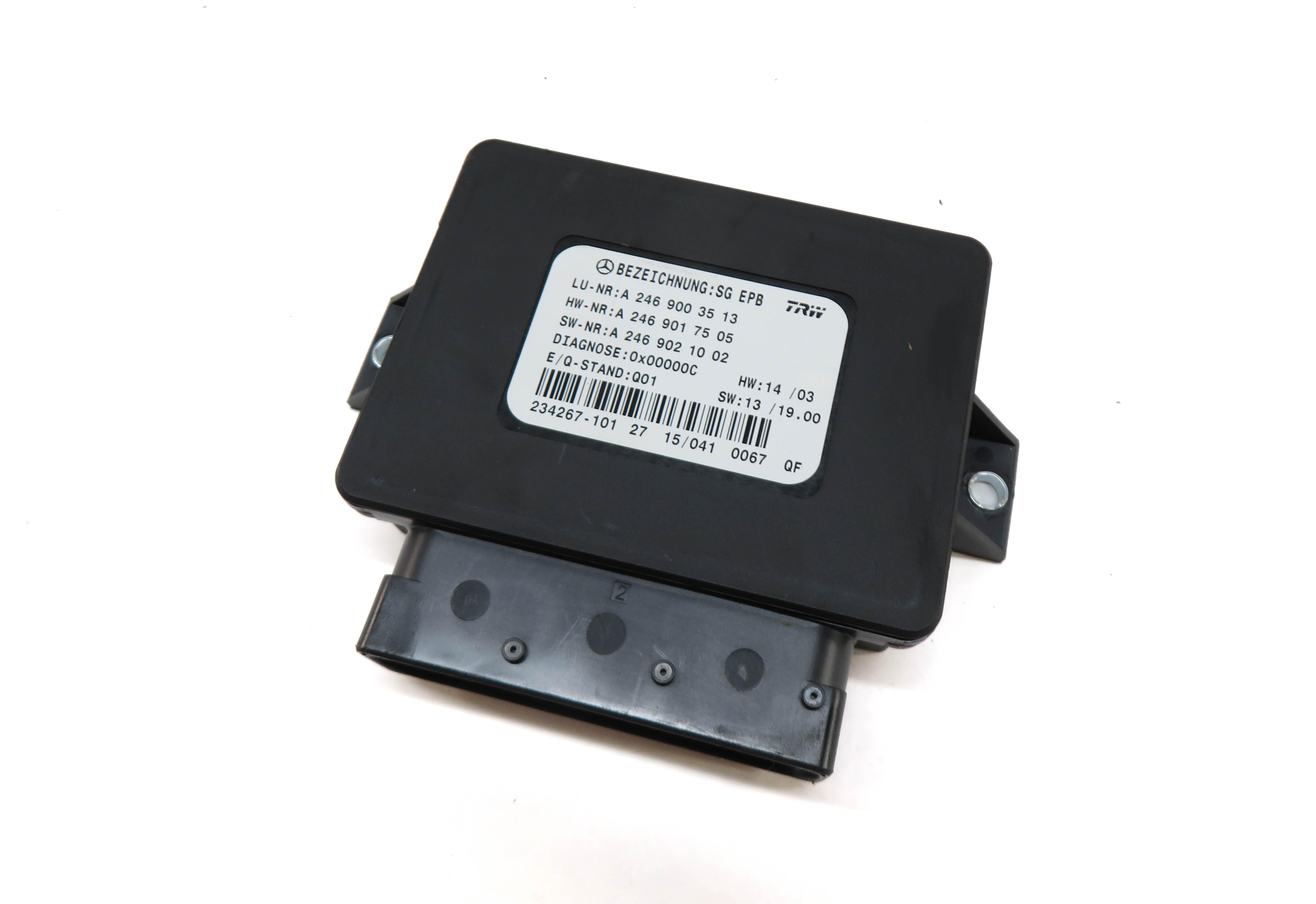 2015 MERCEDES CLA250 (W117) PARKING BRAKE CONTROL MODULE — exact item pictured