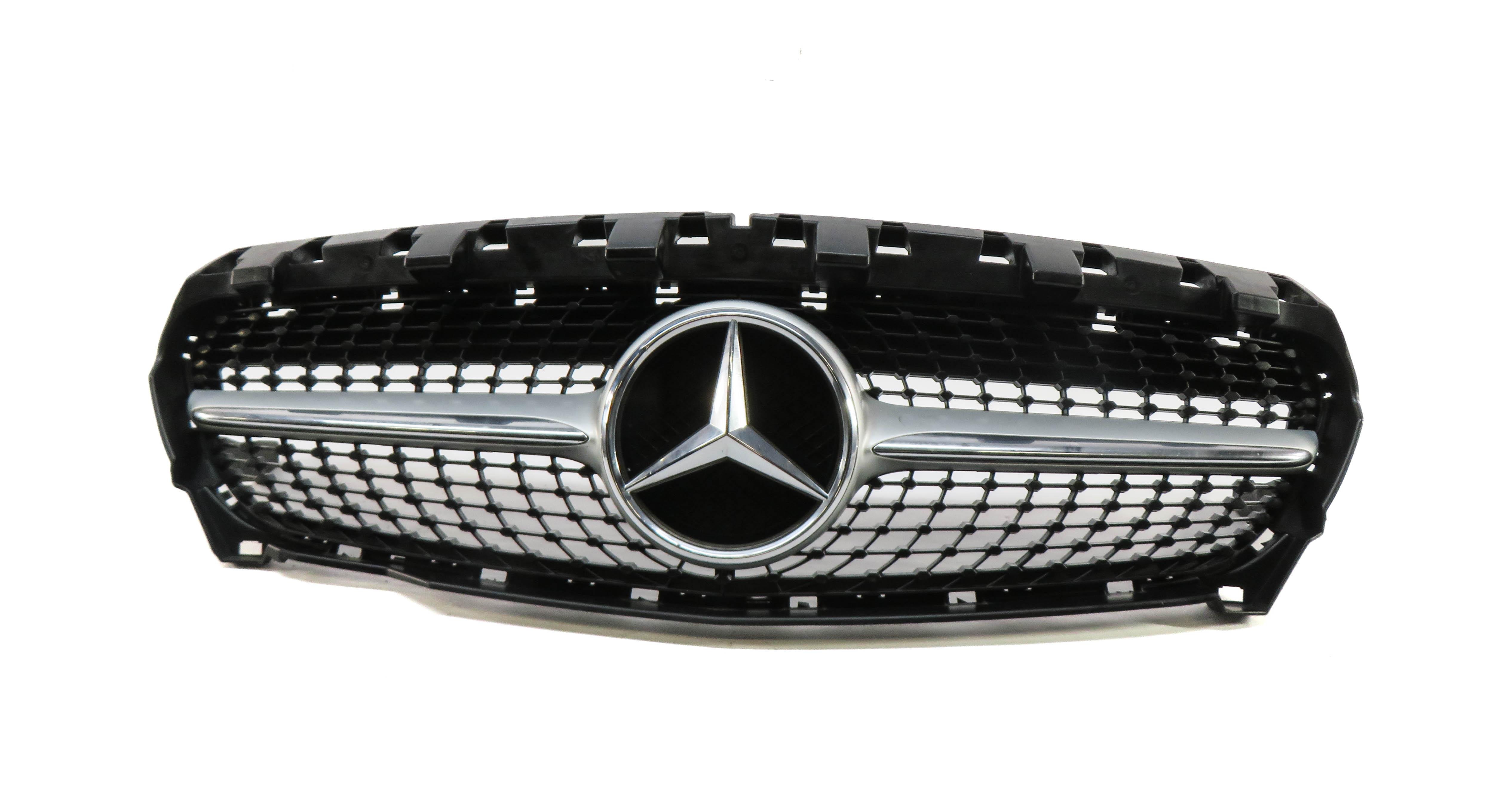 14-16 MERCEDES CLA250 (C117 W117) FRONT CENTER HOOD GRILLE AIR VENT GRILLE TRIM — exact item pictured