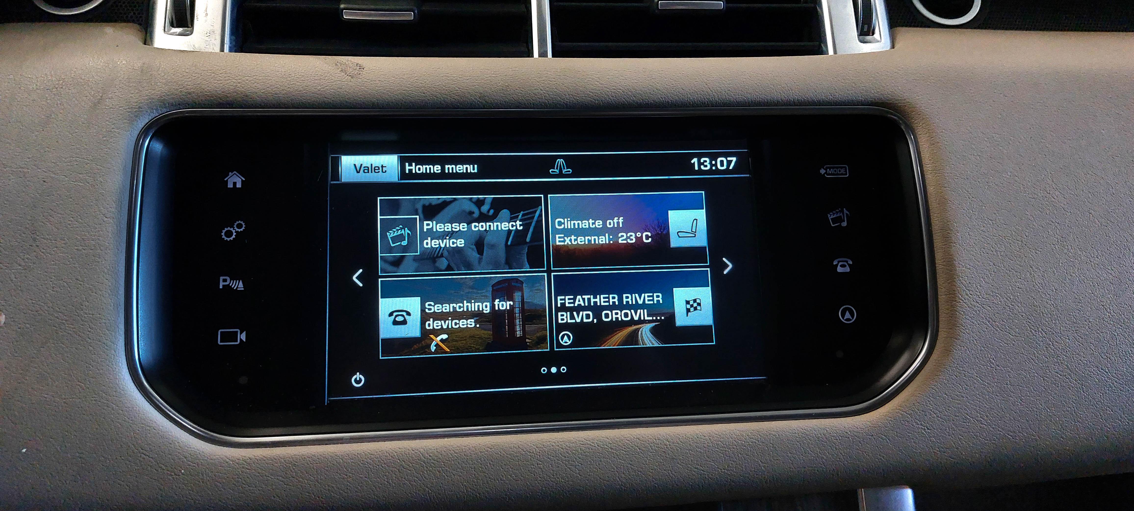 2016 RANGE ROVER SPORT (L494) STEREO MEDIA GPS NAVIGATION TOUCH DISPLAY SCREEN — exact item pictured
