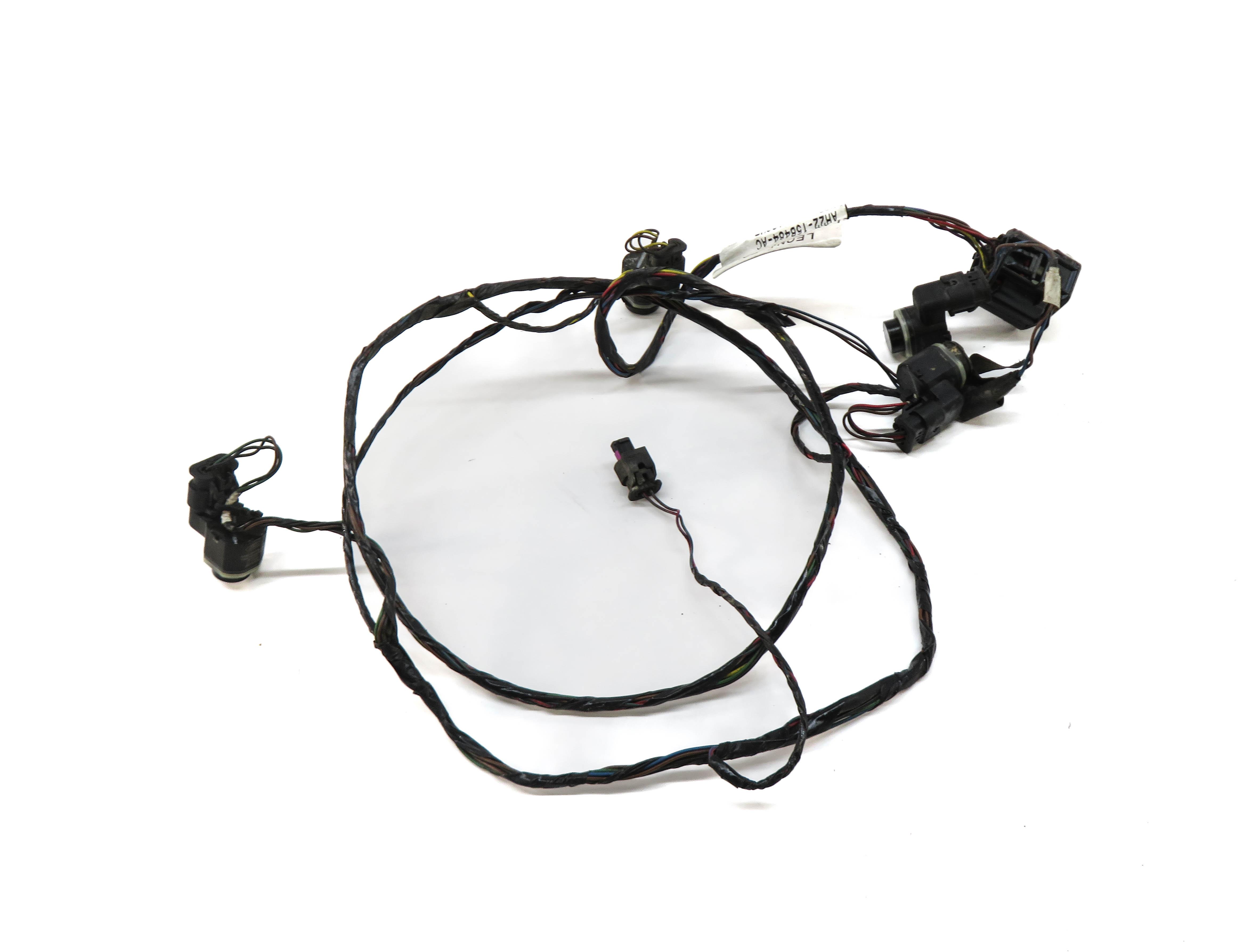2010 LAND ROVER LR4 REAR PDC PARK DISTANCE SENSOR SET w/ HARNESS (BLACK) — exact item pictured