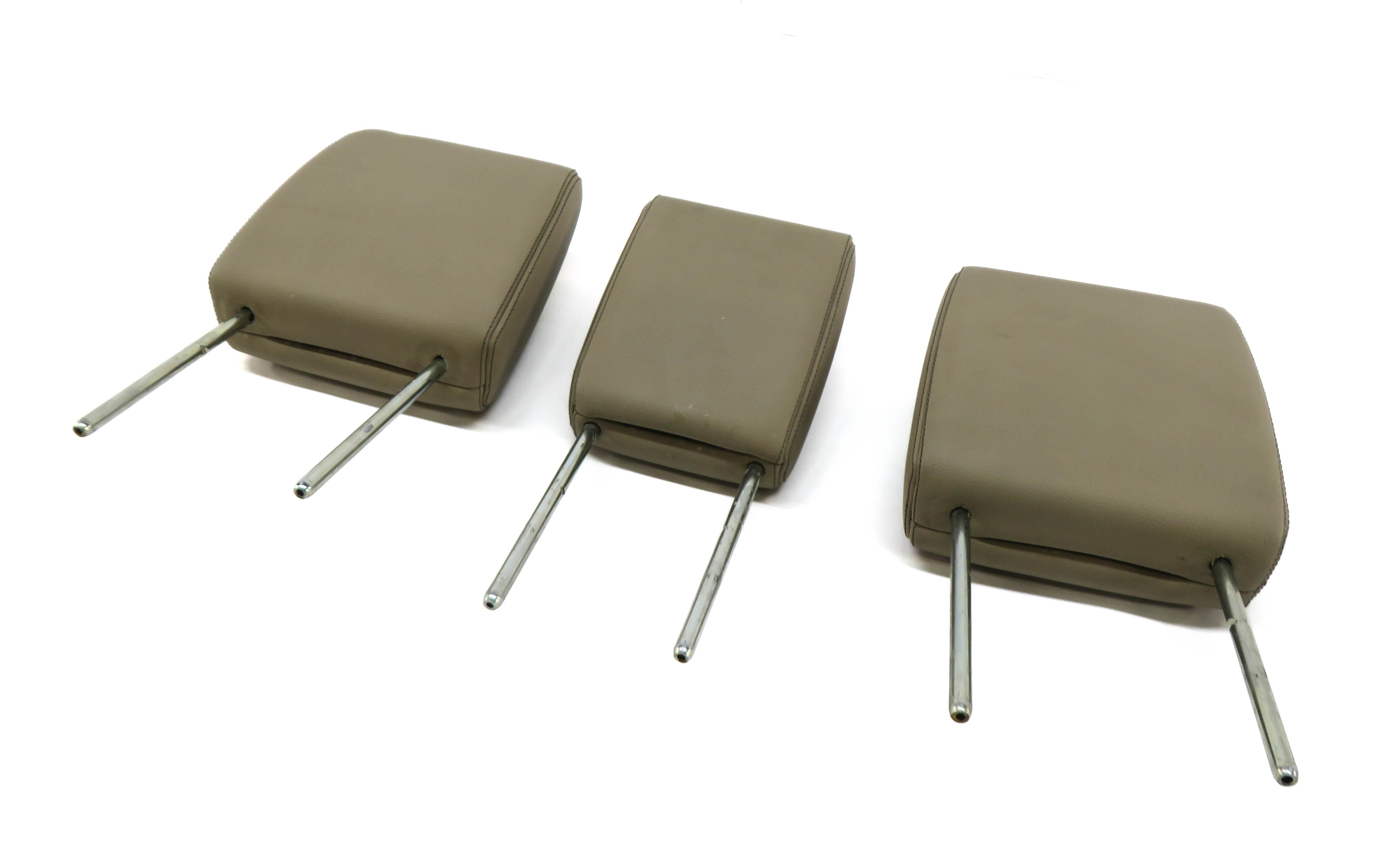 2010 LAND ROVER LR4 REAR SEAT LEFT CENTER RIGHT HEADREST SET-3 (ALMOND BEIGE) — exact item pictured