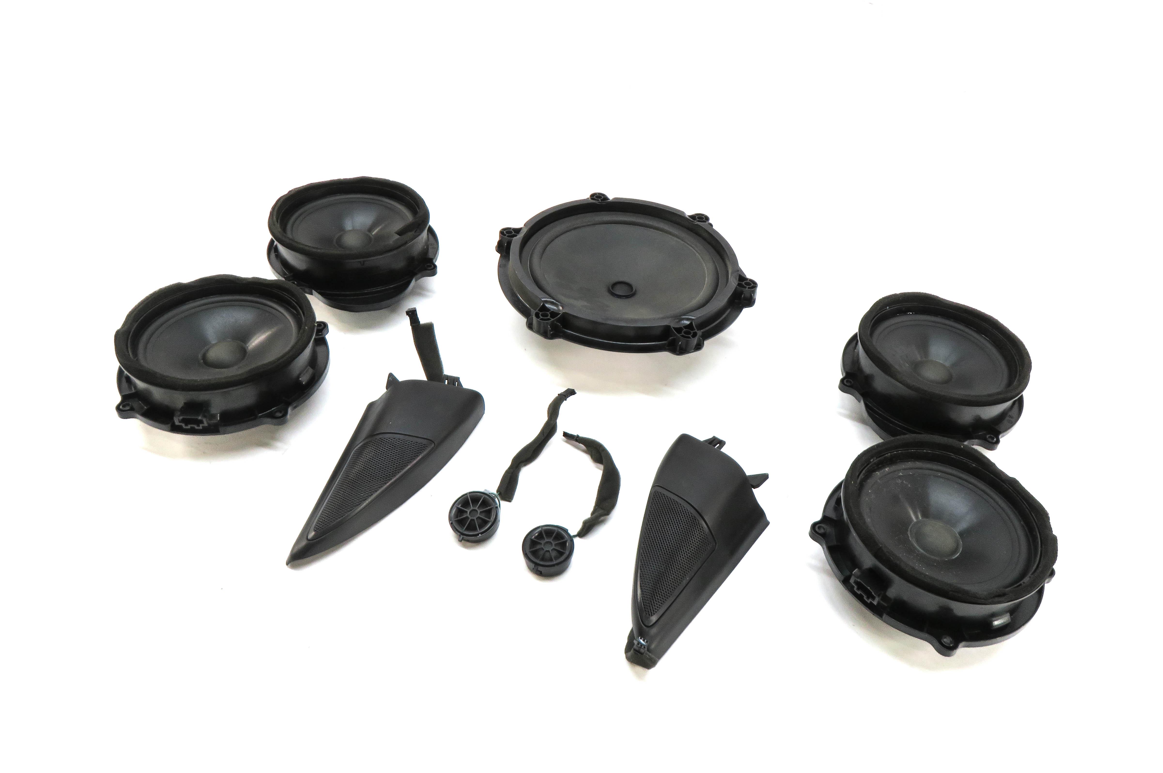 2010 LAND ROVER LR4 RADIO STEREO HARMAN KARDON AUDIO SUBWOOFER SPEAKER SET — exact item pictured