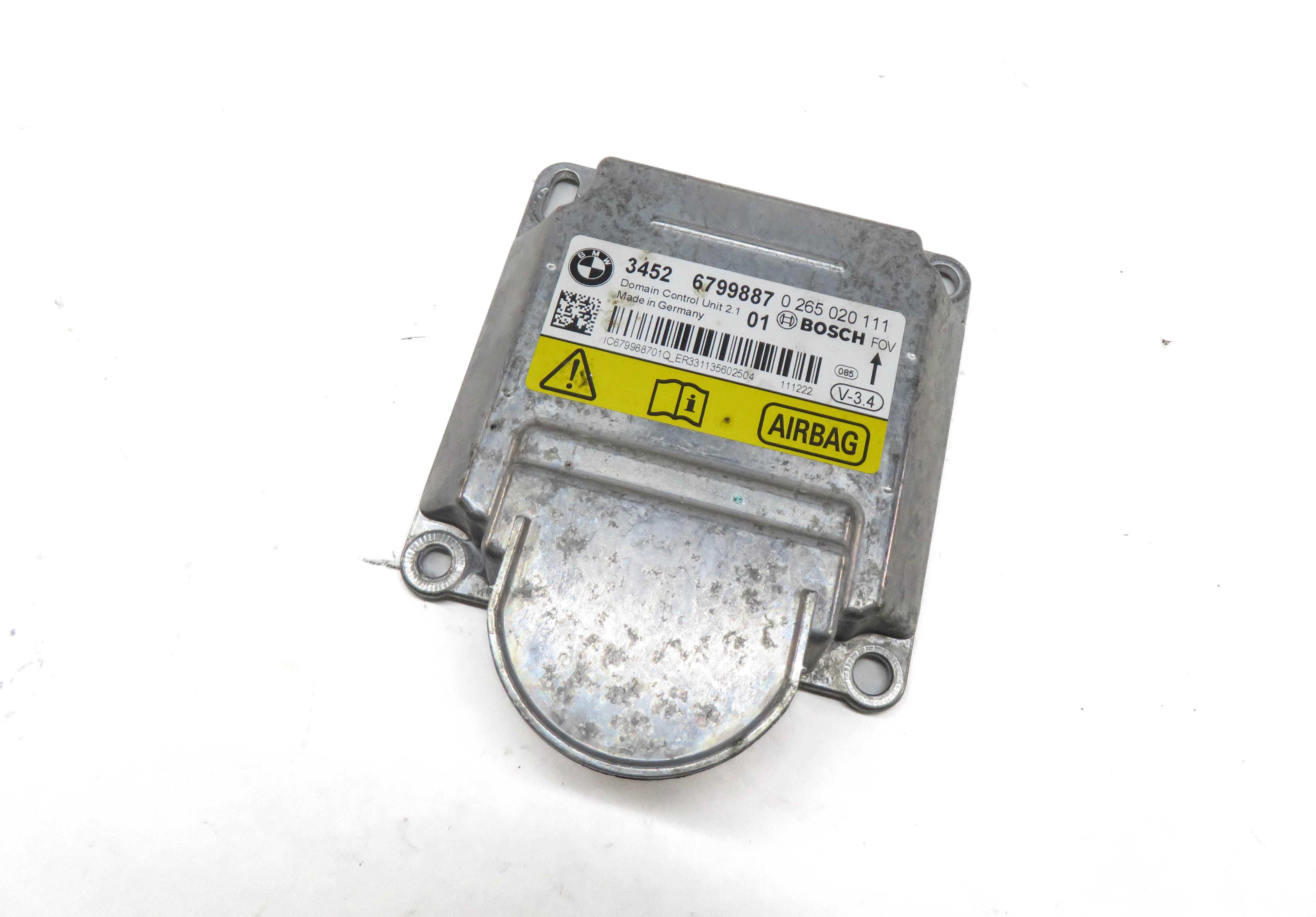 12-21 BMW 2 3 4 5 6 7 X3 X4 X5 X6 (F22 F30 F32 F10 F15 F16 F85) SRS BAG MODULE — exact item pictured