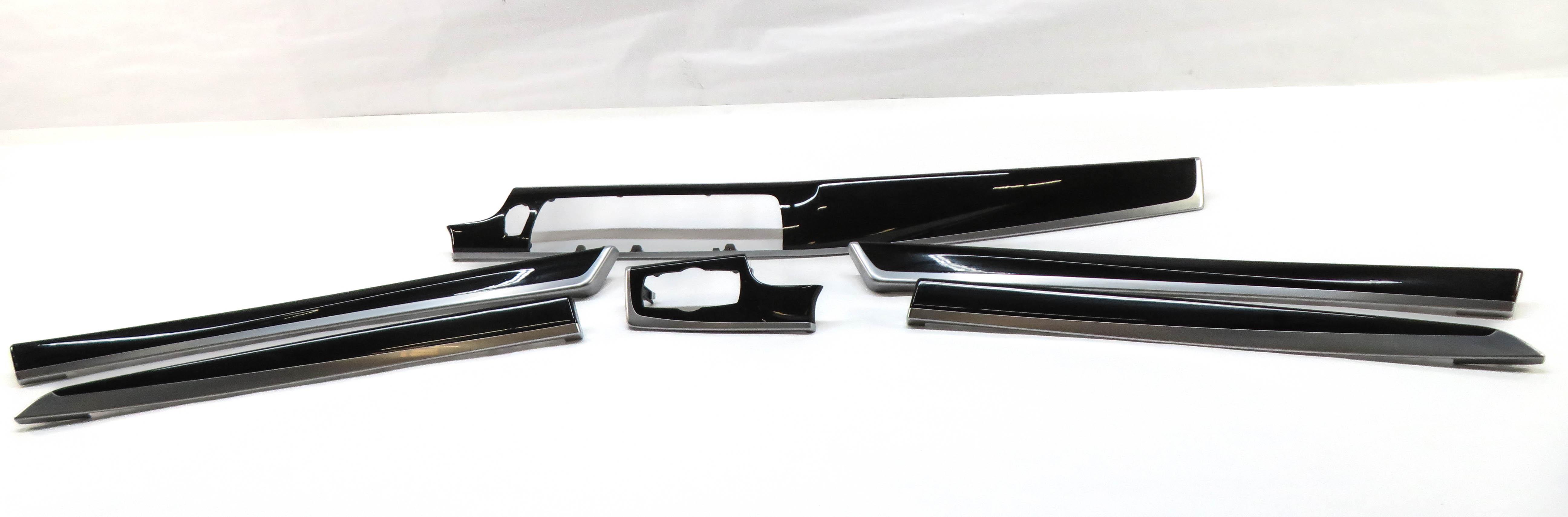 2012 BMW 528i (F10) DASH & DOOR INTERIOR TRIM PANEL SET (FINE ASH GRAIN WOOD) — exact item pictured