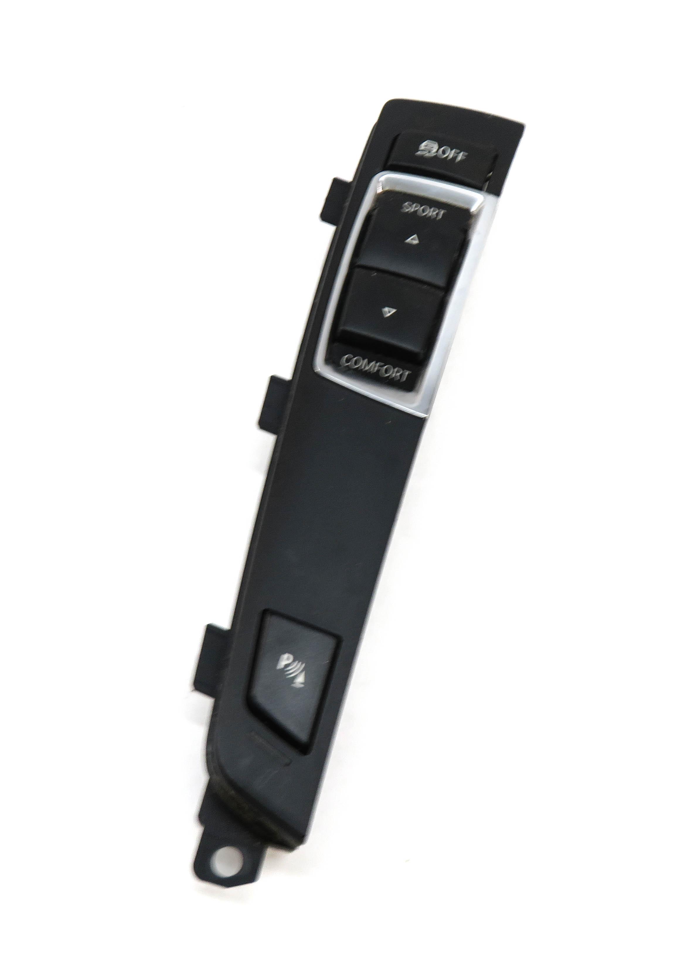 2012 BMW 528i (F10) TRACTION CONTROL SPORT COMFORT PDC SWITCH BUTTON PANEL TRIM — exact item pictured