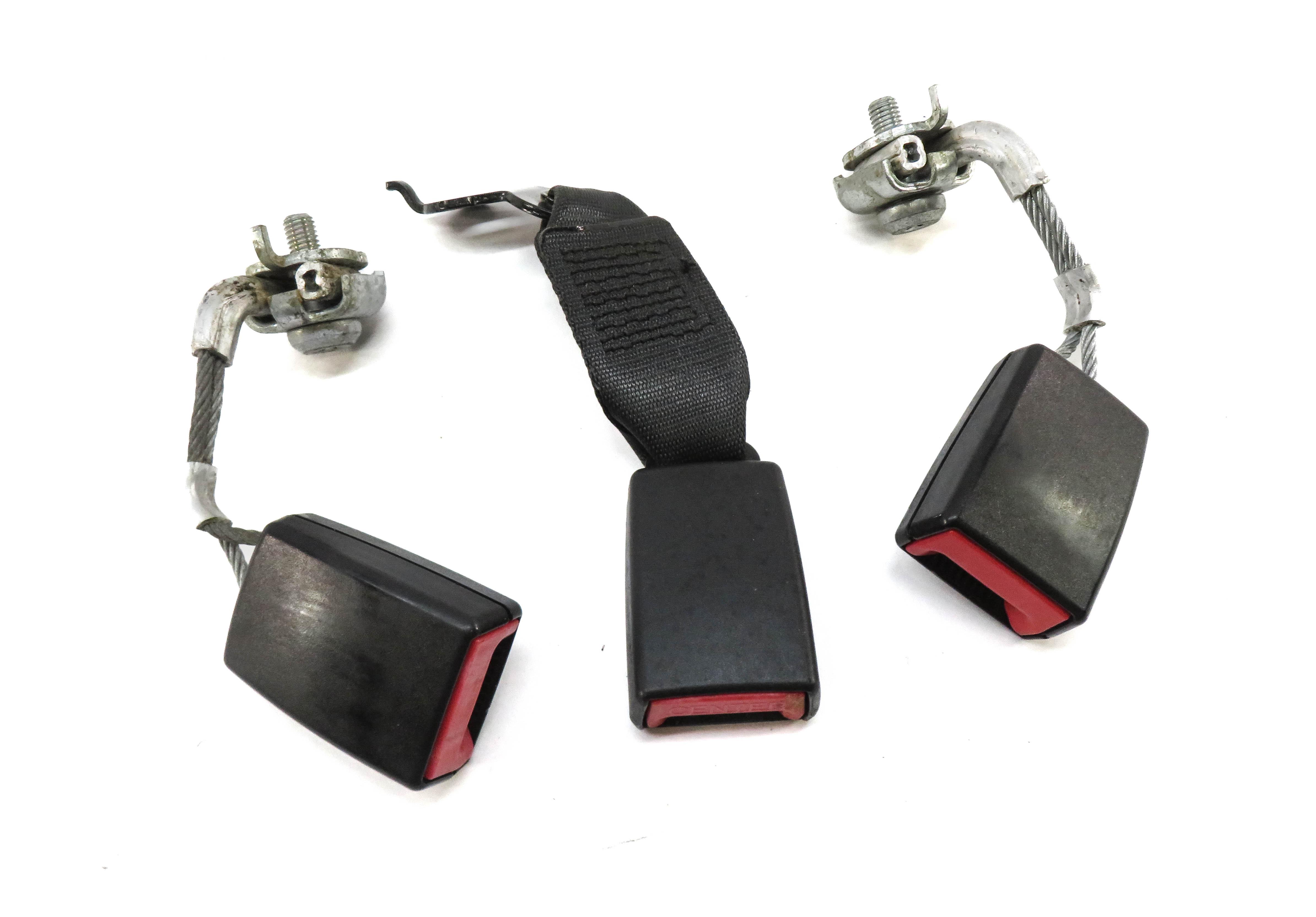 2012 BMW 528i (F10) REAR SEAT SEATBELT BUCKLE RECEIVER SET-3 (BLACK) — exact item pictured