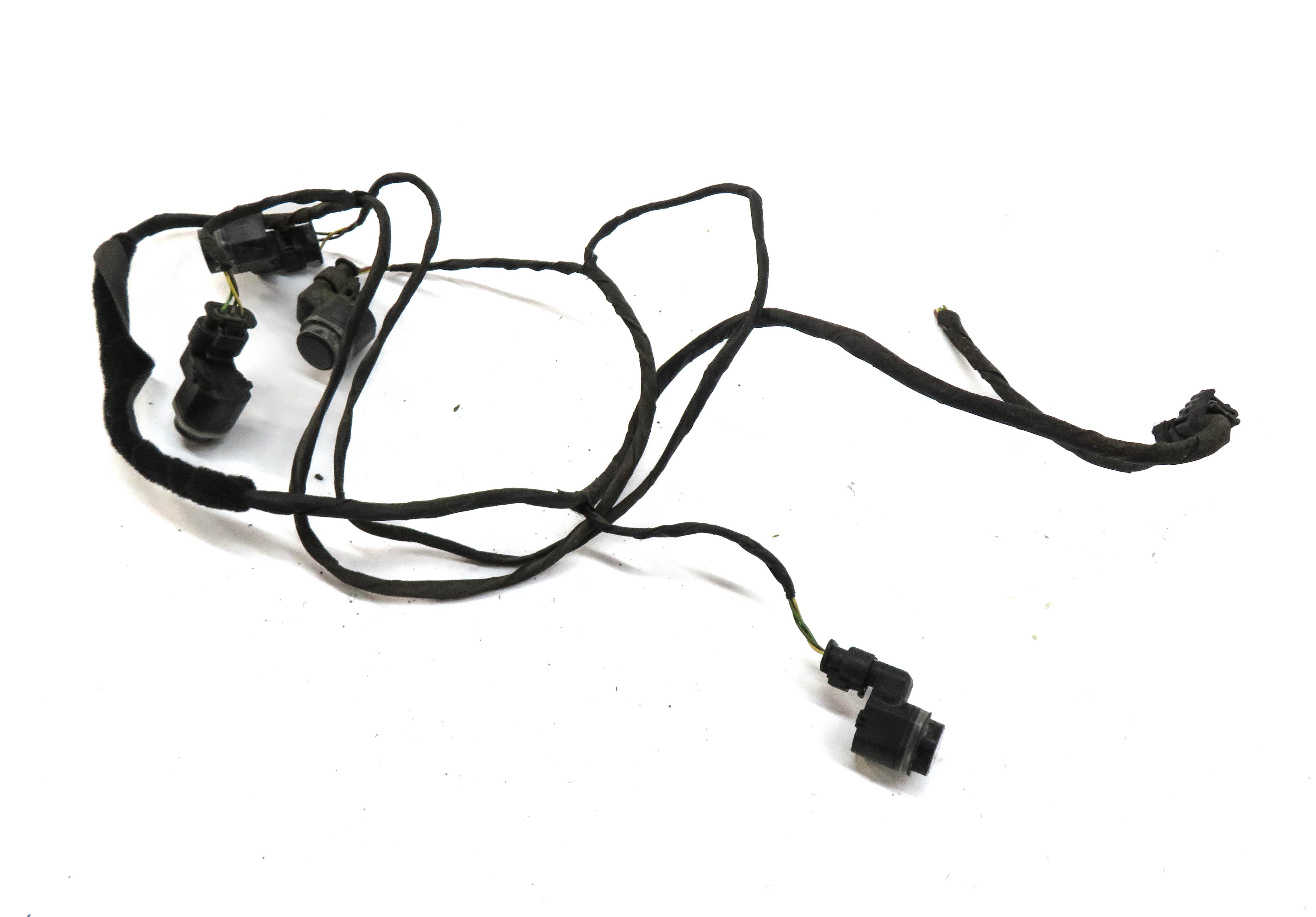 2012 BMW 528i (F10) REAR PDC PARK DISTANCE SENSOR SET w/ HARNESS (GRAY B90) — exact item pictured