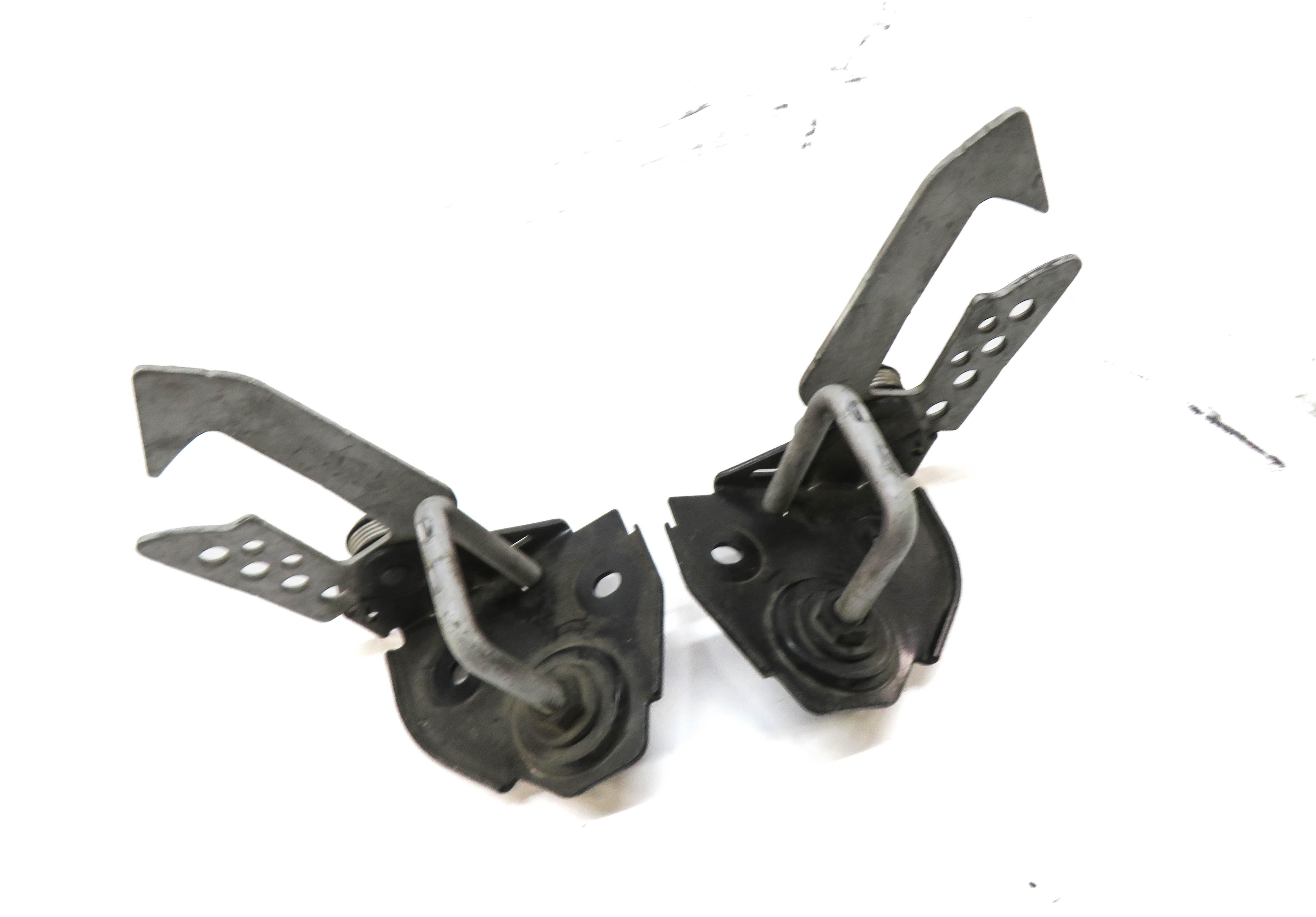 2012 BMW 528i (F10) FRONT LEFT & RIGHT UPPER HOOD SAFETY LATCH LOCK LATCH SET — exact item pictured