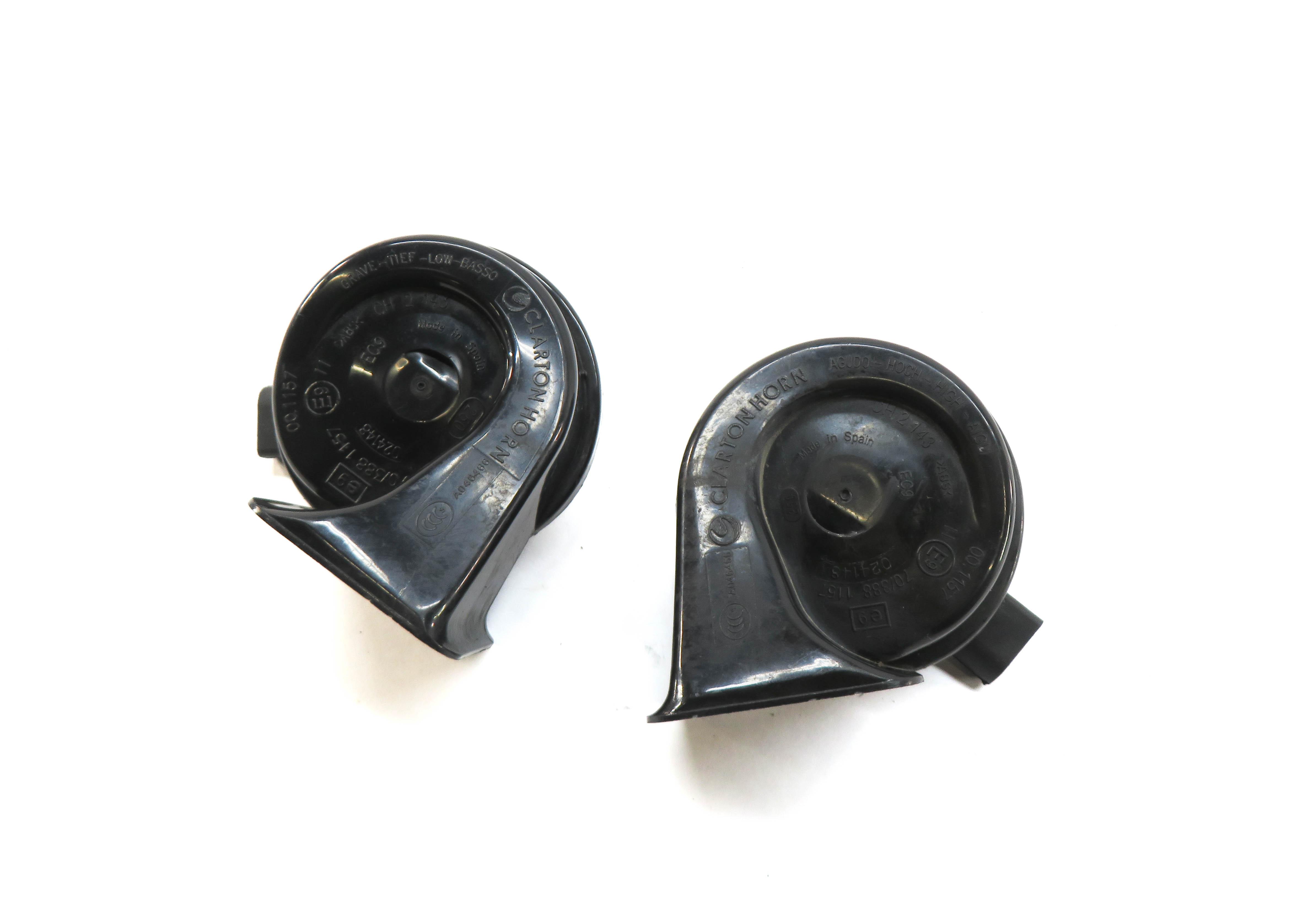 2011-2016 BMW 528i 535i 535iGT 550i 550iGT M5 (F10 F07) HIGH & LOW TONE HORN SET — exact item pictured