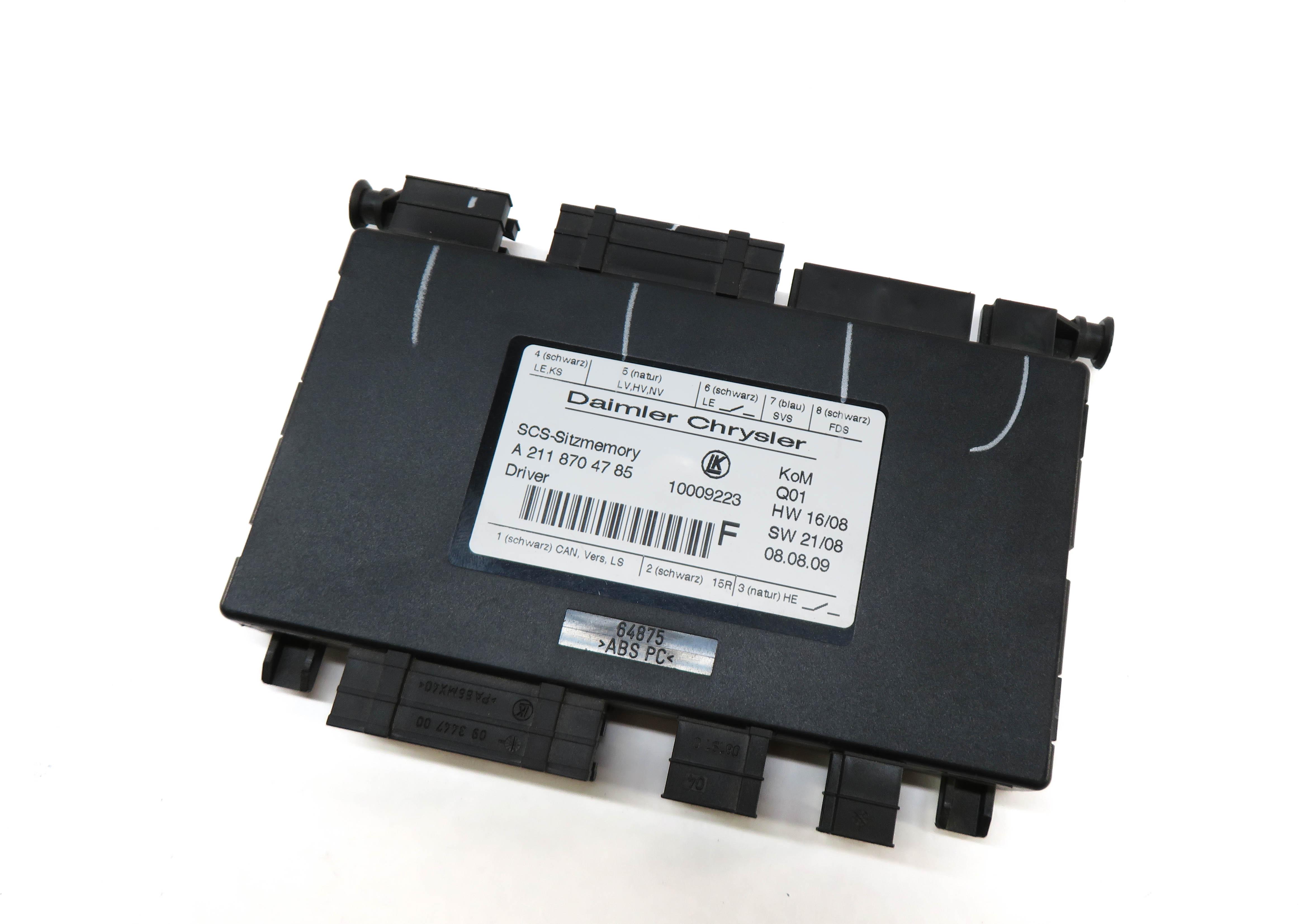 2012 BMW 528I SEDAN (F10) FRONT LEFT DRIVER SEAT CONTROL MODULE — exact item pictured